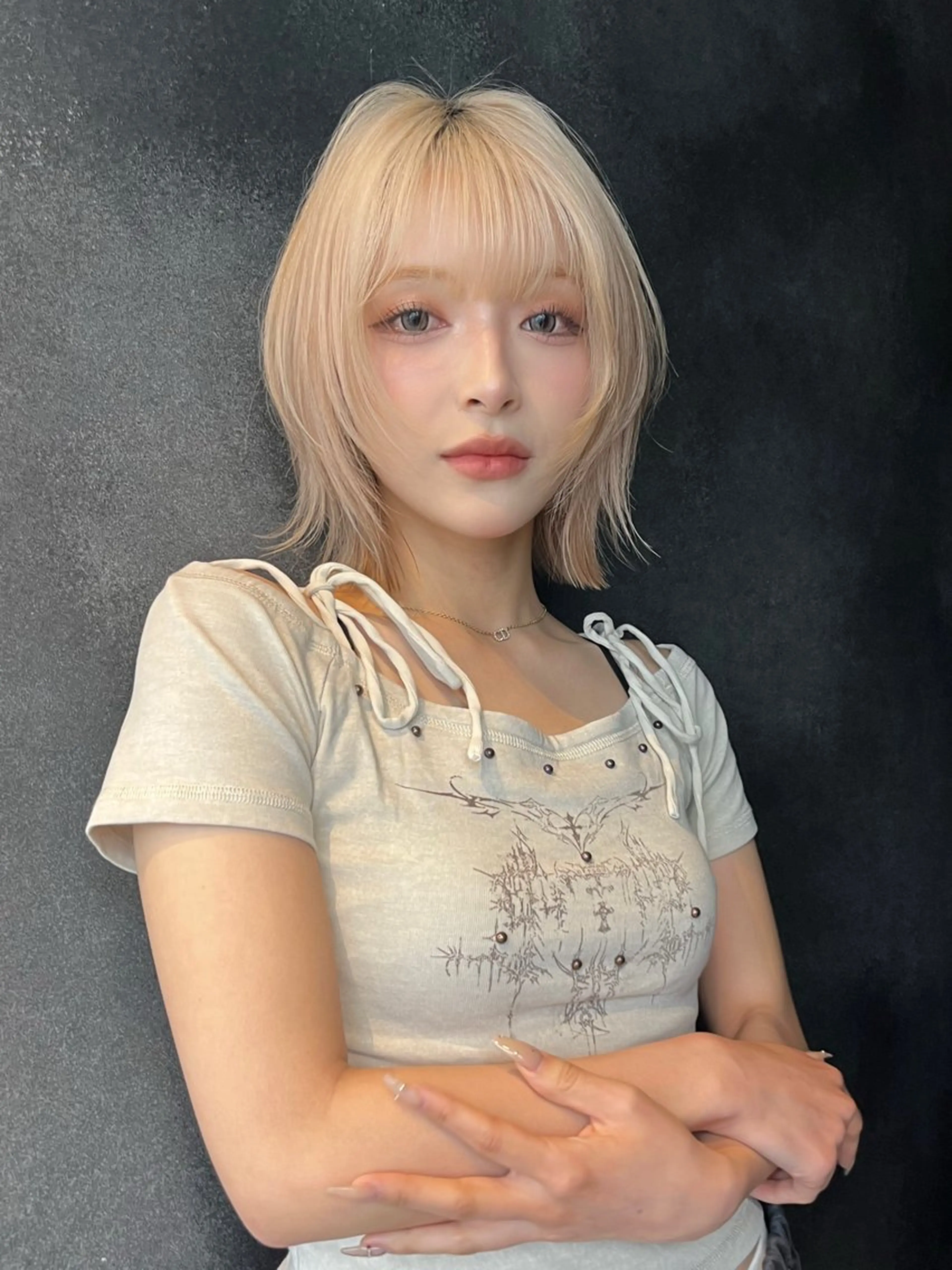 【今だけ‼️】✨透明感UP✨ダメージレス🦄💓【エフェクトブリーチ＋艶カラー＋極艶トリートメント】の写真