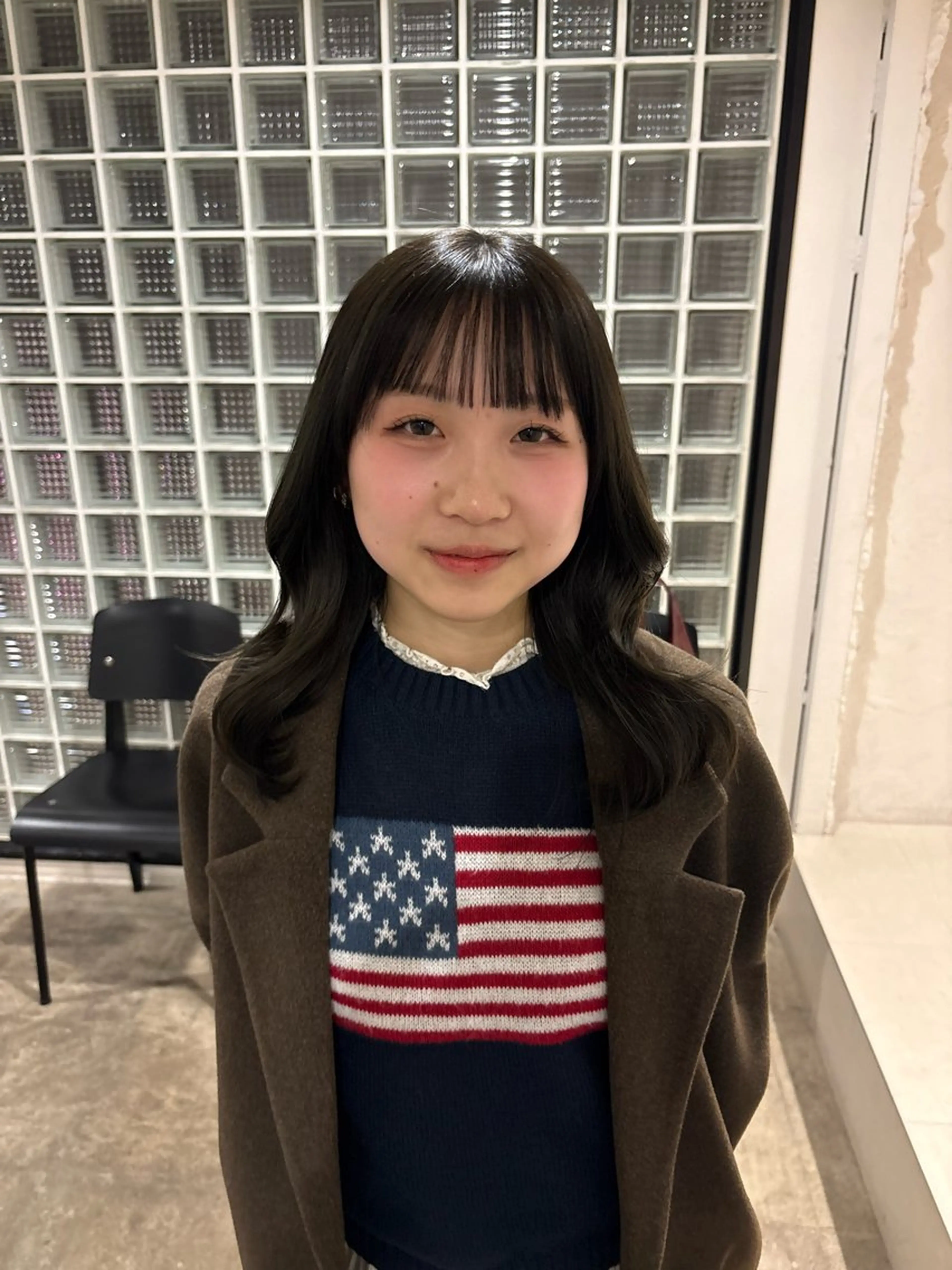 ミディアム カット ヘアカラー Ruka/カット カラーモデル募集のヘアスタイル