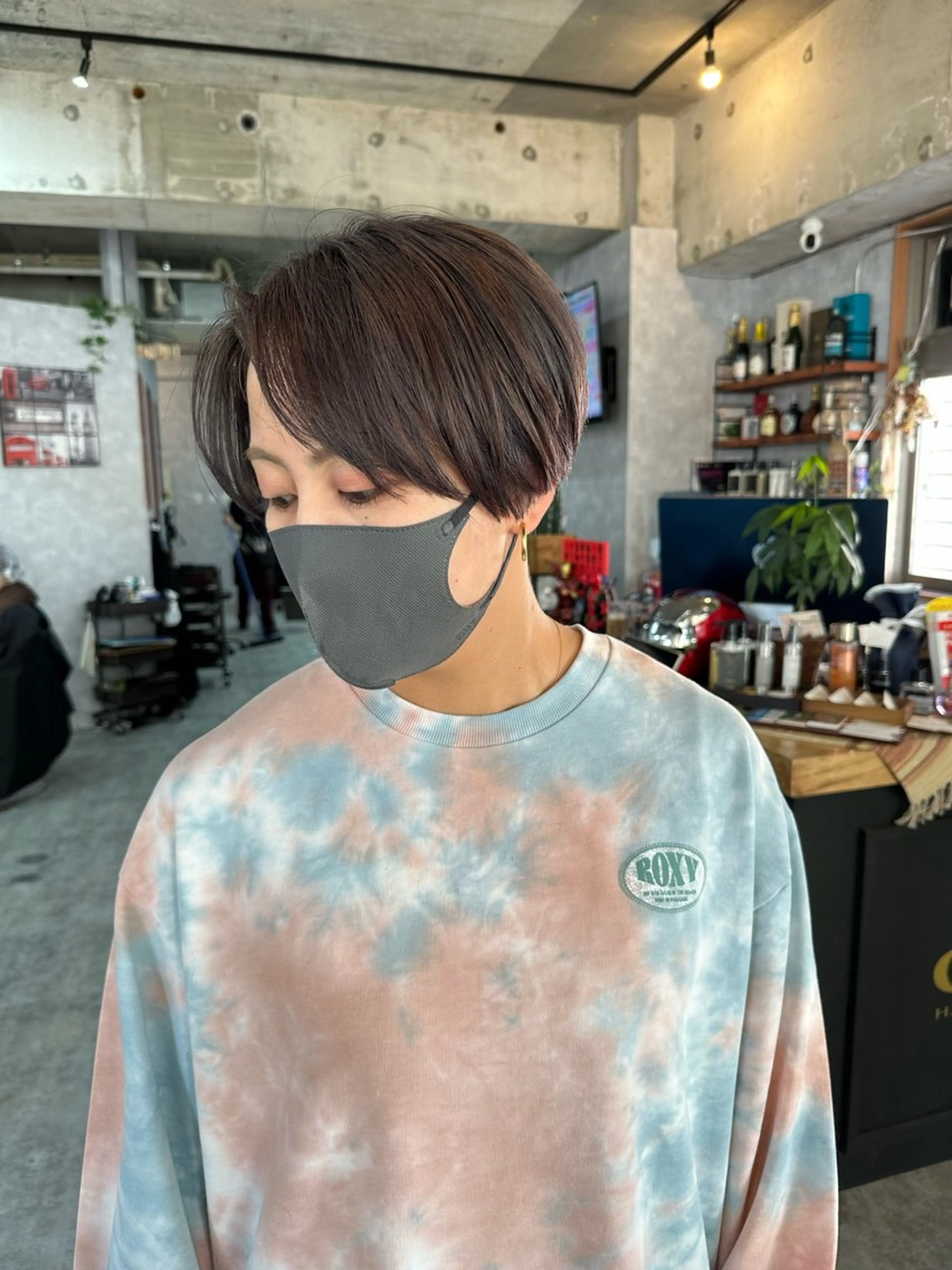 ショート 切りっぱなしボブ ショートボブ ハンサムショート 丸みショート ボブ カット ヘアカラー トリートメント C’LD hair  produce /シールドヘア所属・モテ髪/ボブ/ショー ト/アダチフウトのヘアスタイル