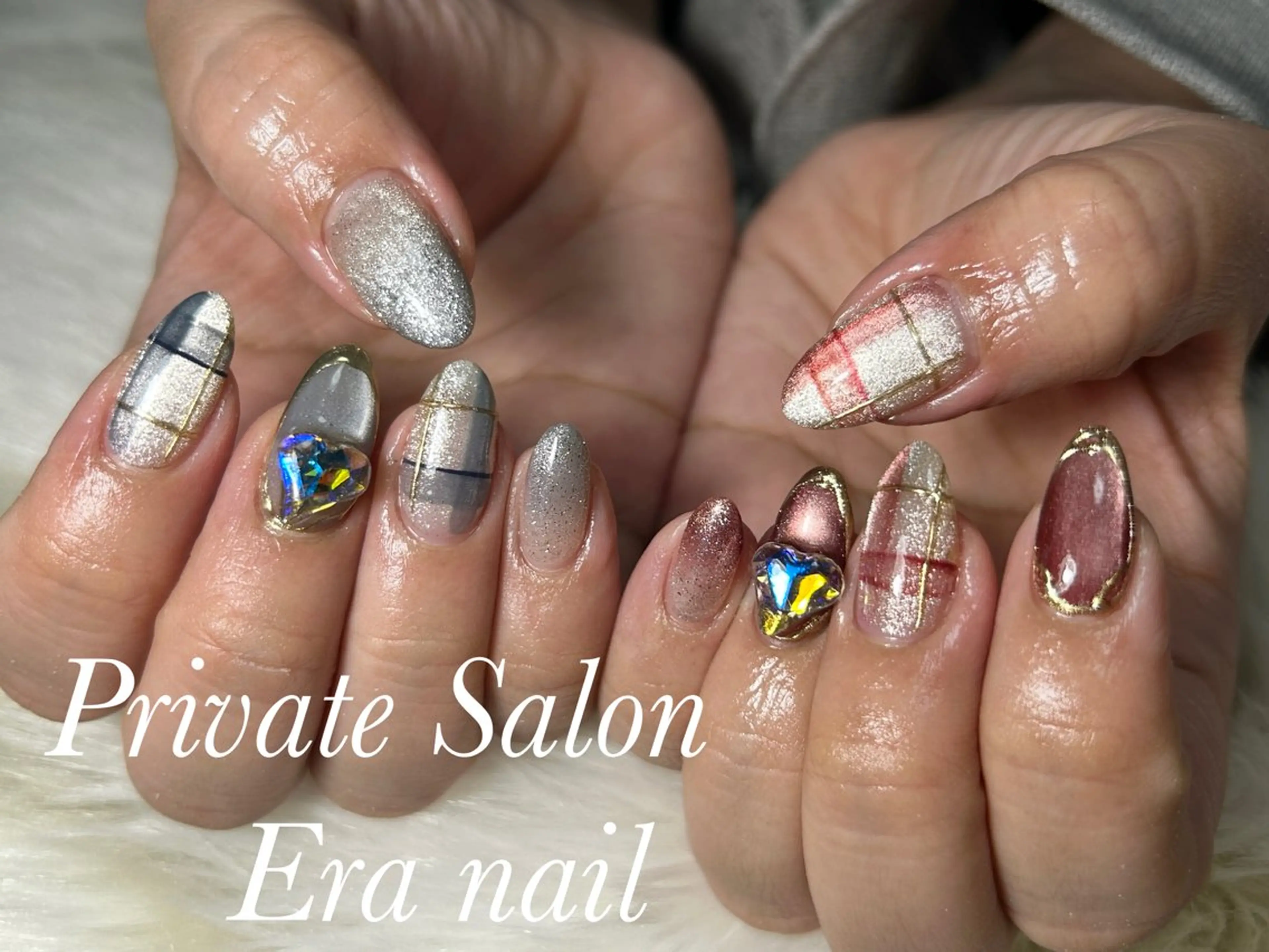 ネイル マグネットネイル ハンドネイル Era nailのネイルデザイン