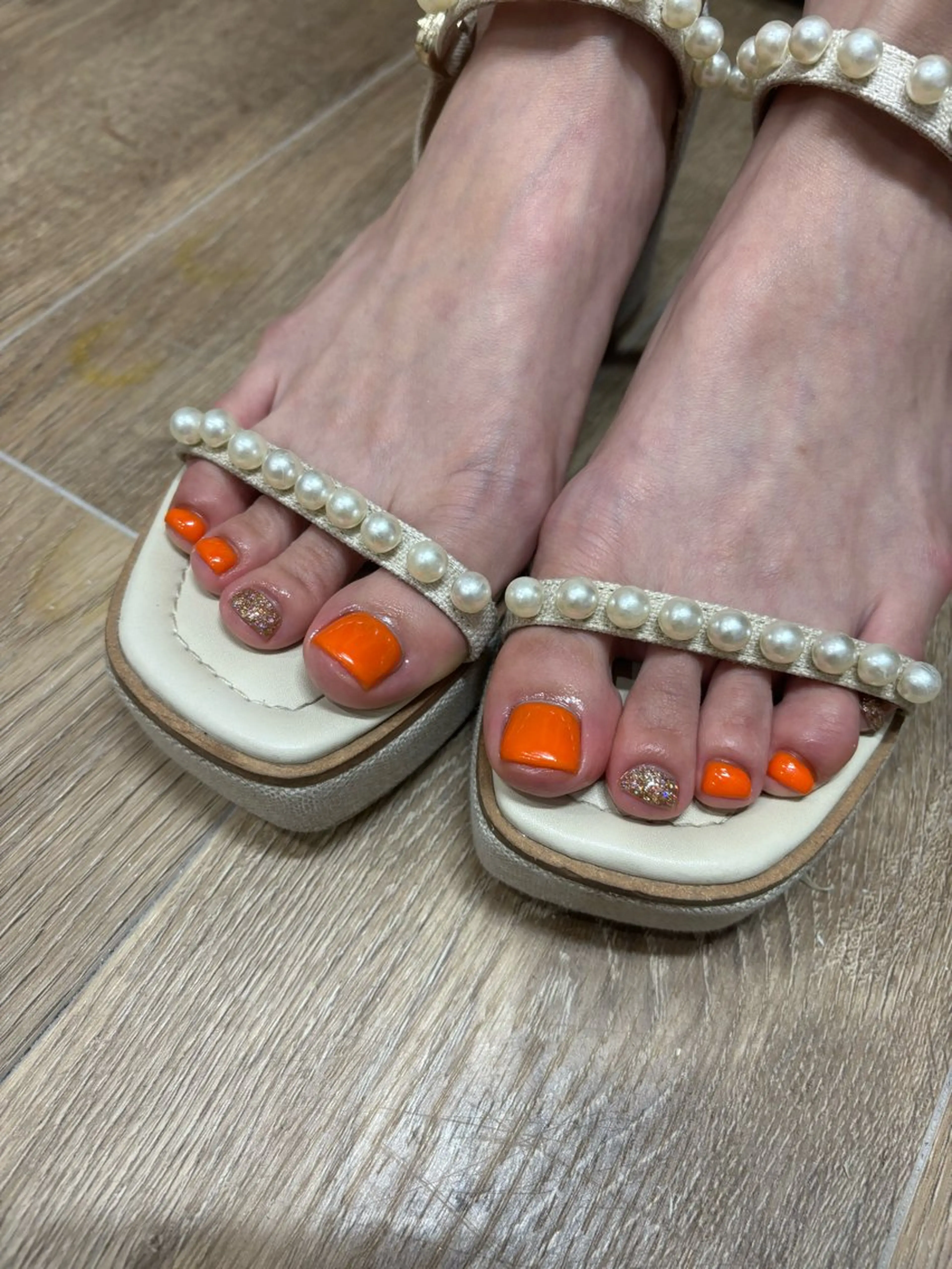 ネイル ワンカラーネイル フットネイル LICO HAIR＆RELAXATION所属・Lico Ryoのネイルデザイン