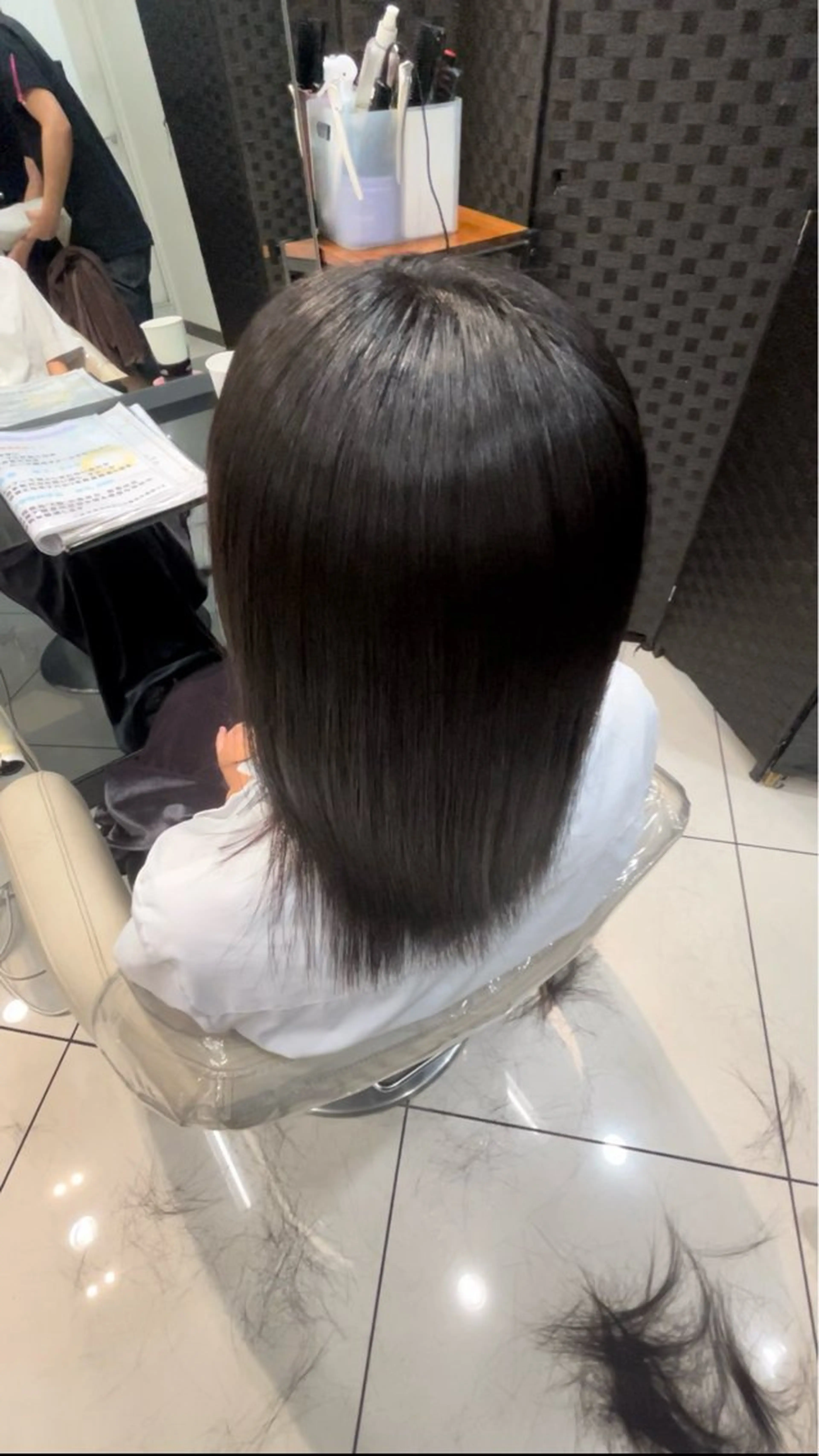 セミロング 縮毛矯正 秋葉原/髪質改善特化 鹿倉尊のヘアスタイル