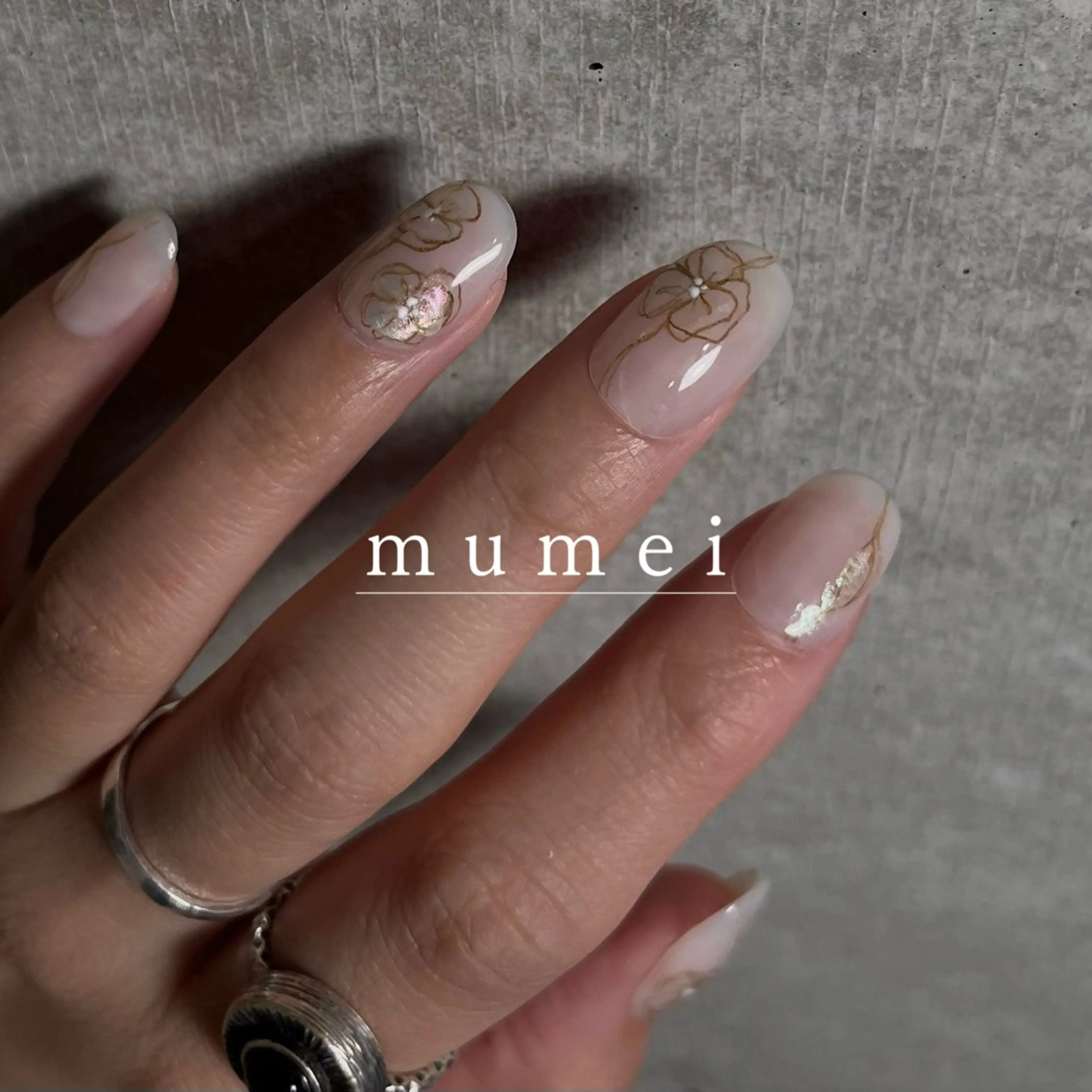 ネイル フラワーネイル ハンドネイル mumei _ NATSUYOのネイルデザイン