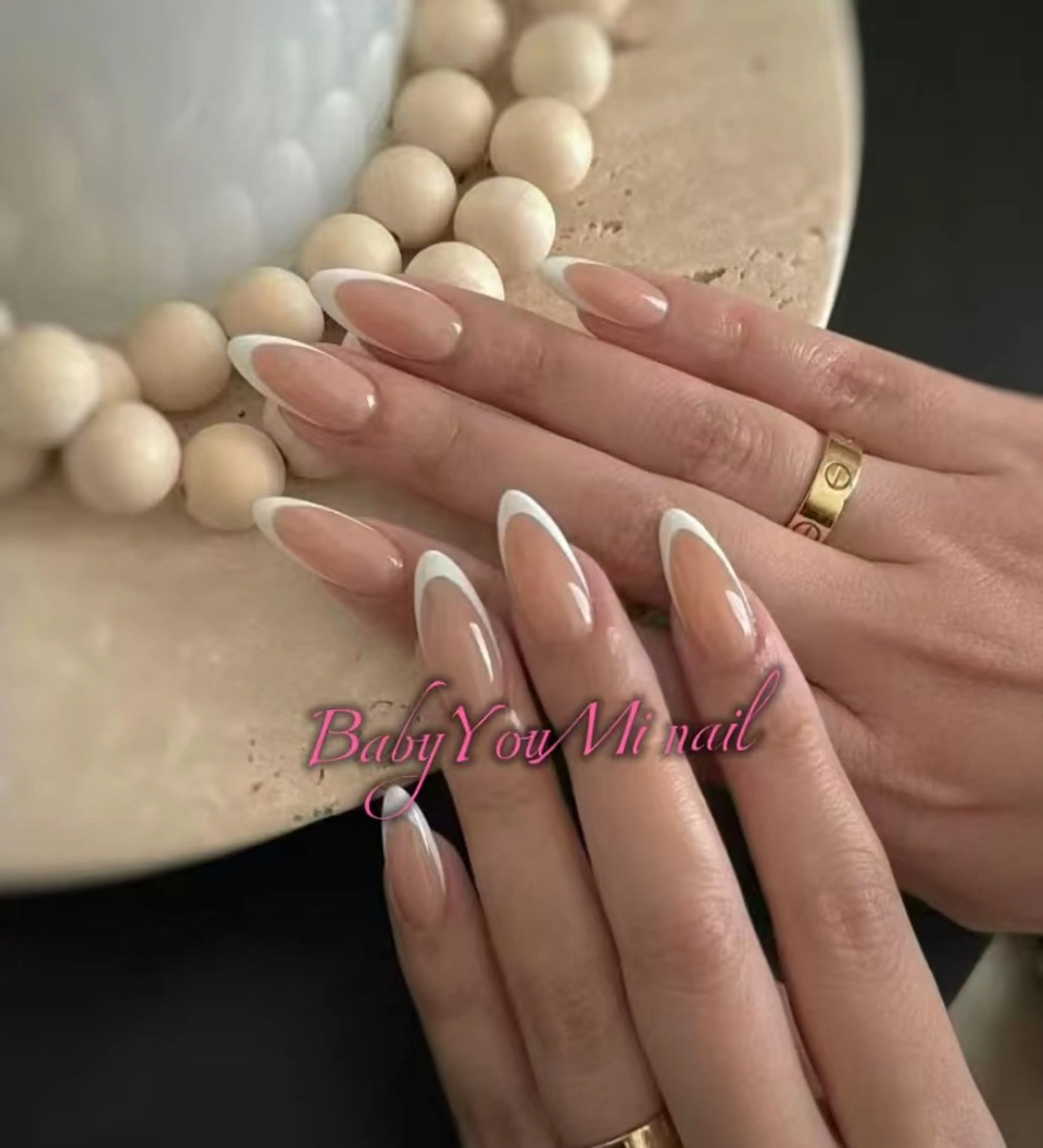 ネイル オーロラネイル 成人式 フットネイル フレンチネイル ジェルネイル ハンドネイル BabyYouMi ねねのネイルデザイン