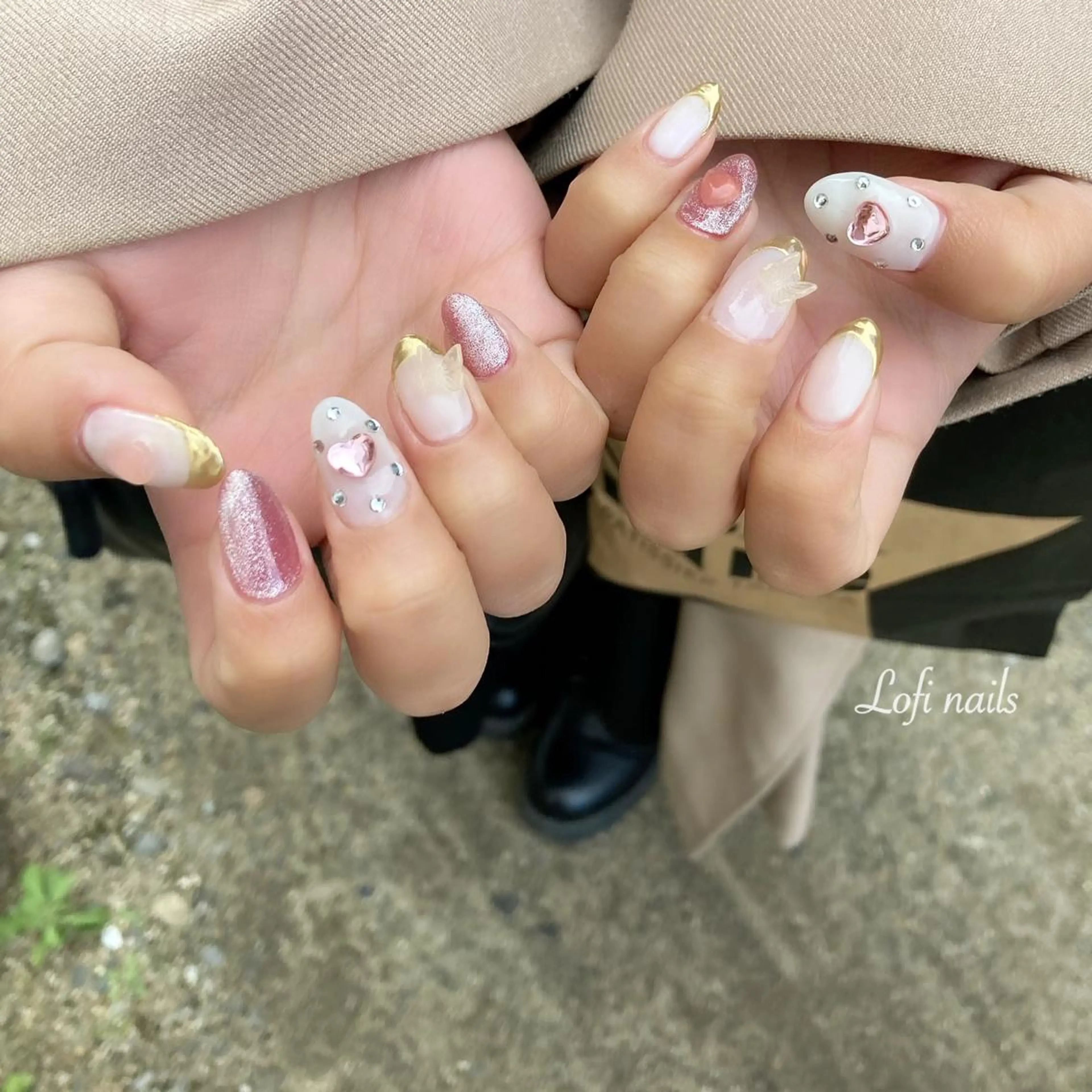 セミロング ネイル Lofi nails ゆきこのネイルデザイン