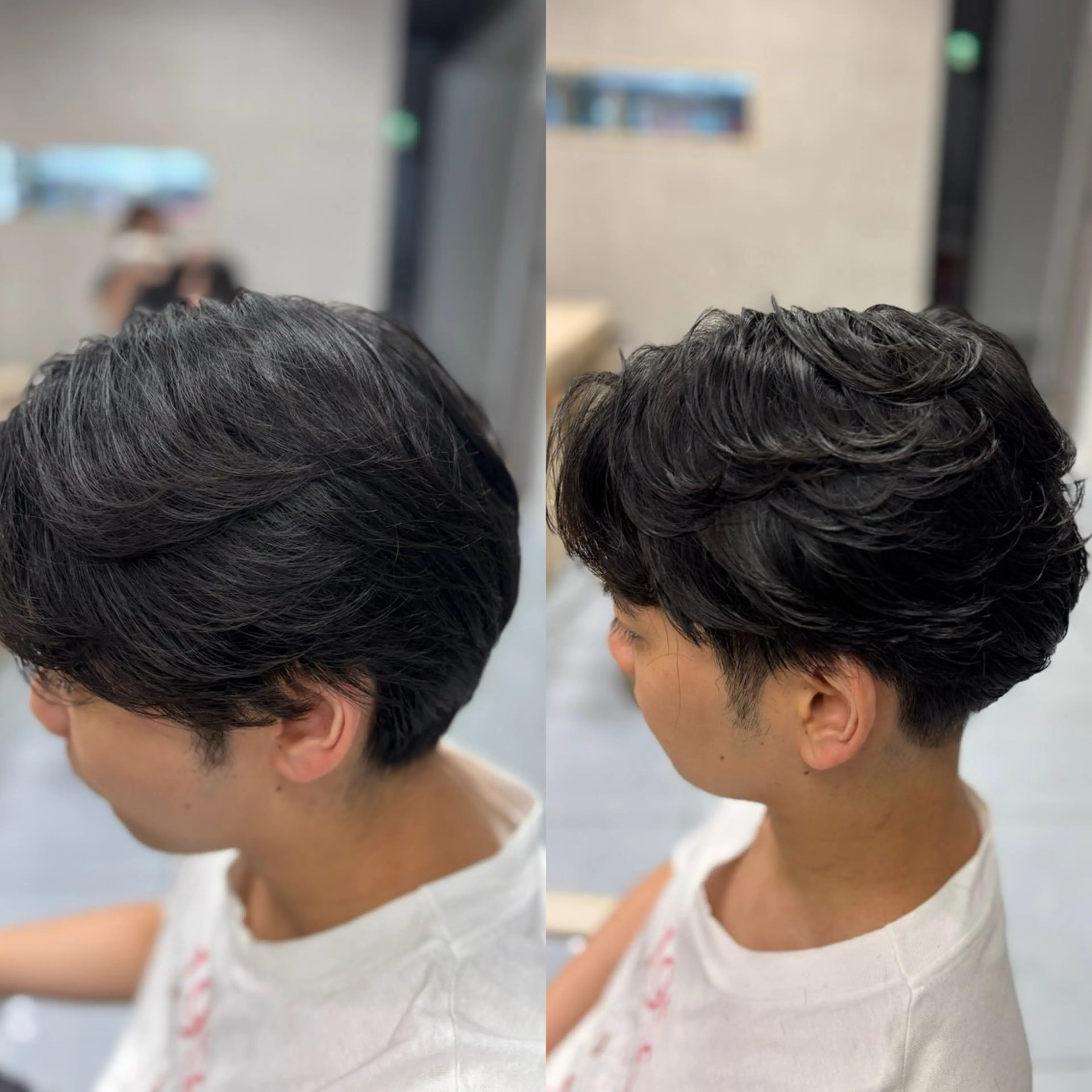 ショート パーマ メンズ カット パーマ メンズ特化韓国風 パーマスタイル/りんのヘアスタイル