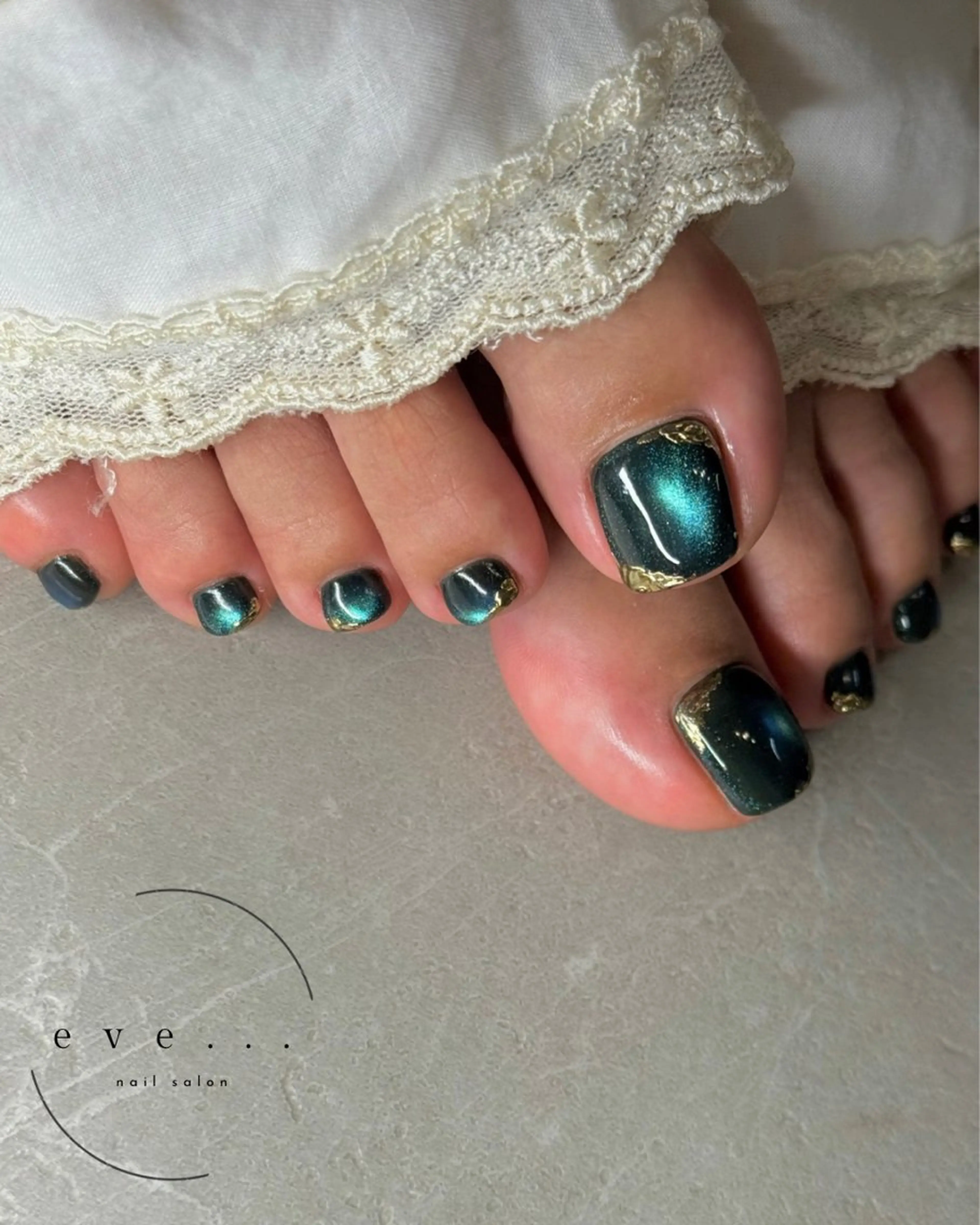 ネイル フットネイル マグネットネイル フットネイル nail salon eve...のネイルデザイン