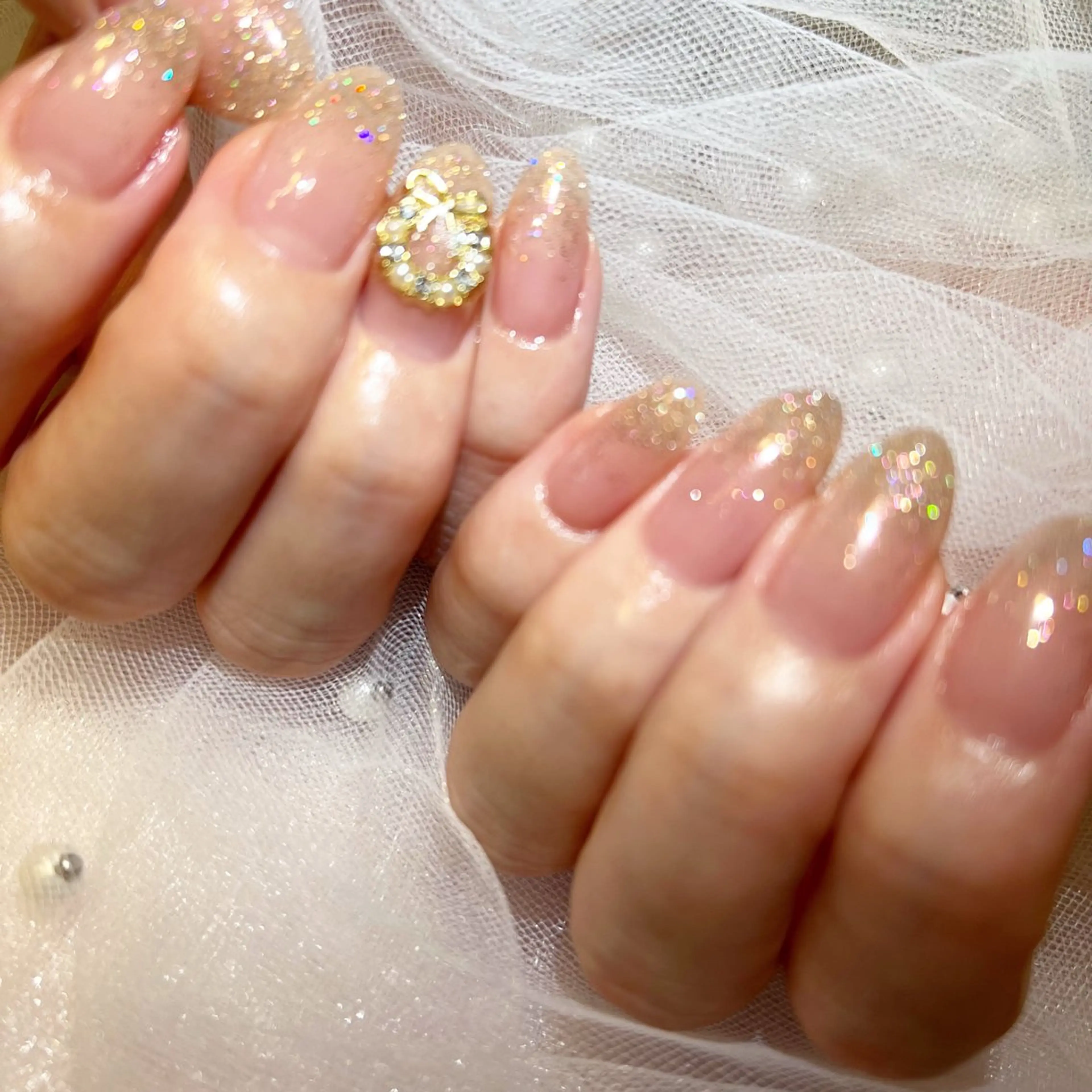 ネイル ラメ(グリッター) 松下 未来のネイルデザイン