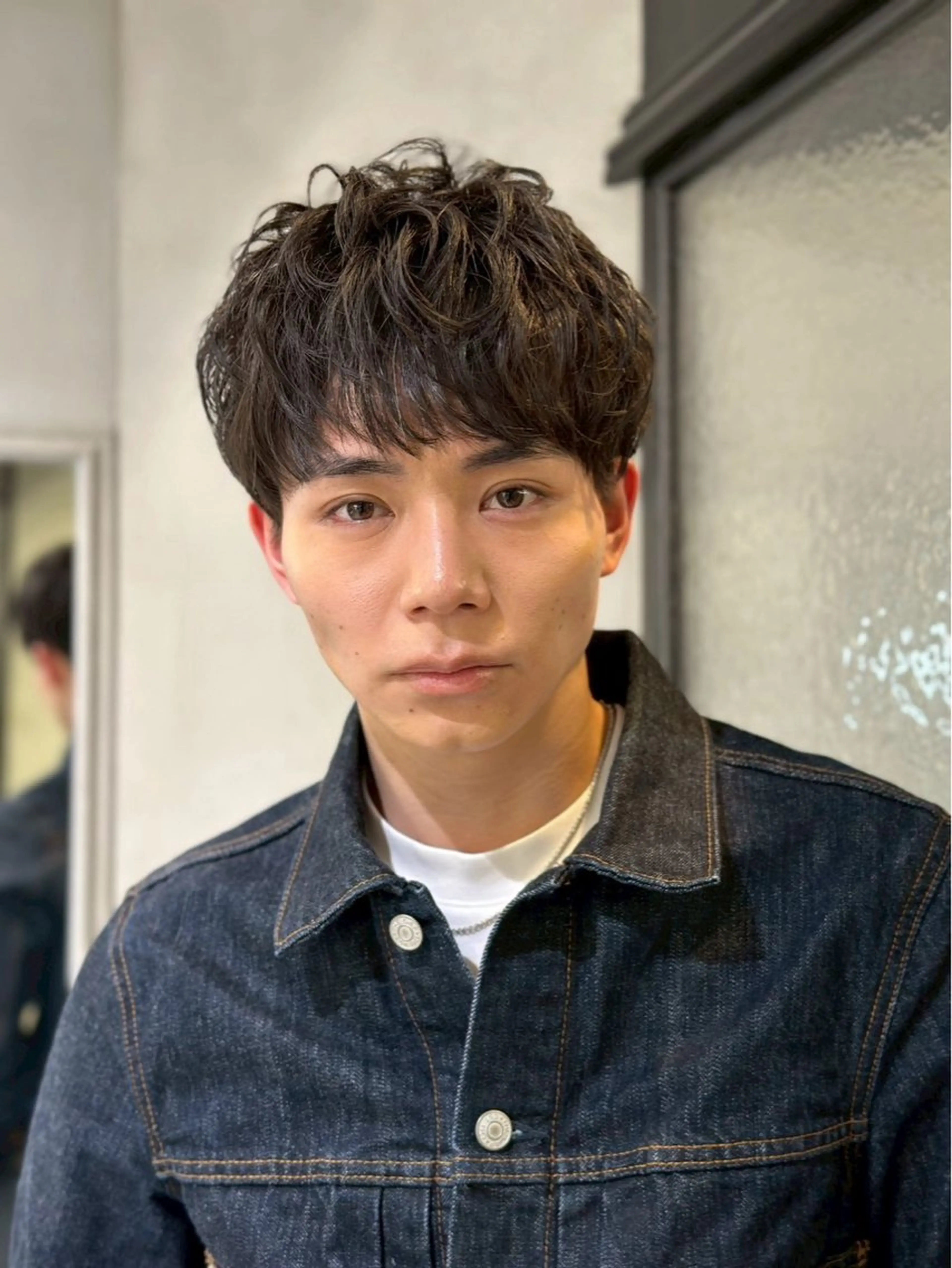 ショート パーマ 池袋センターパート No.1 裕大のヘアスタイル