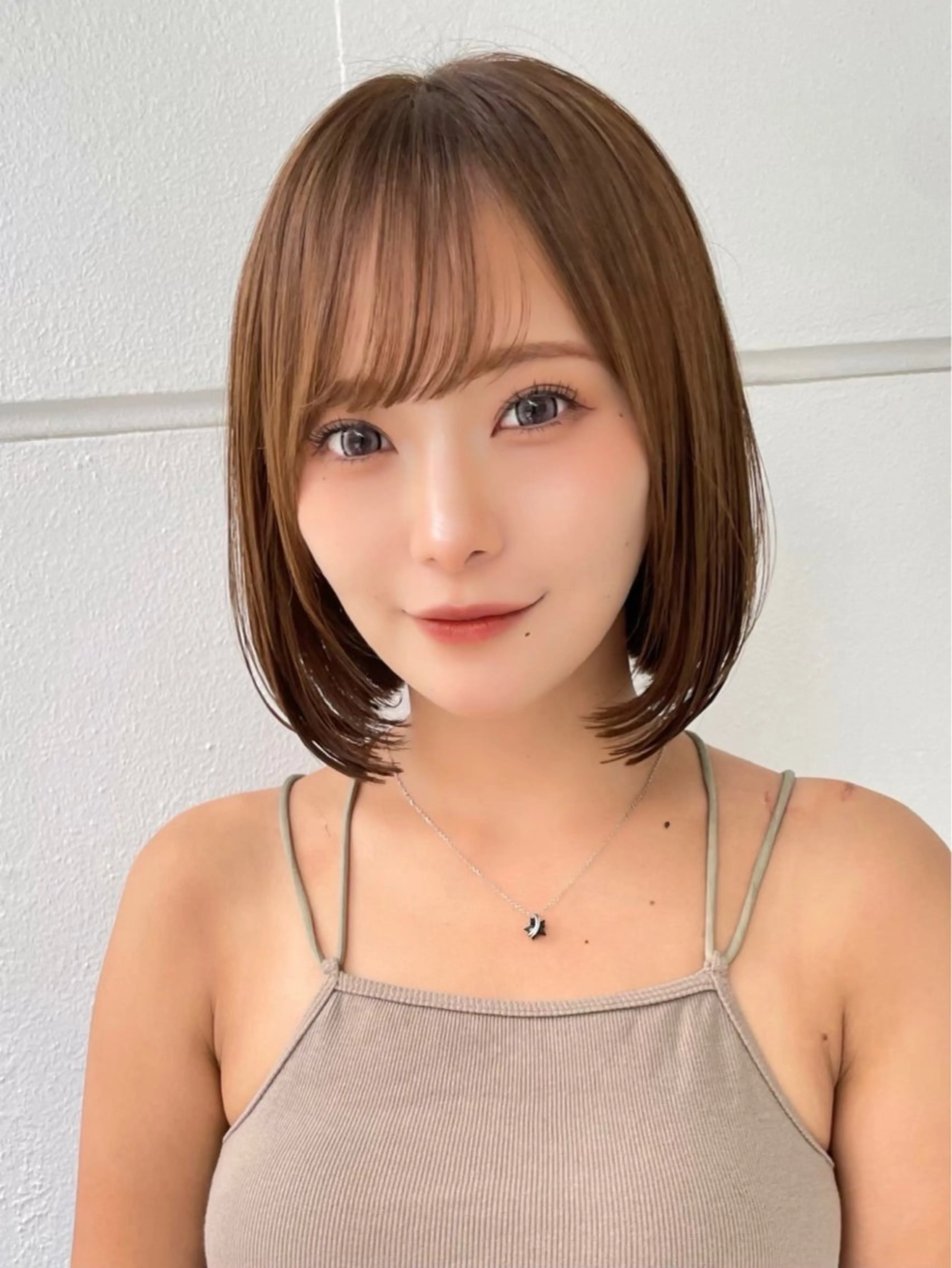 セミロング sand 名古屋所属・じょー カラー、縮毛募集のヘアスタイル