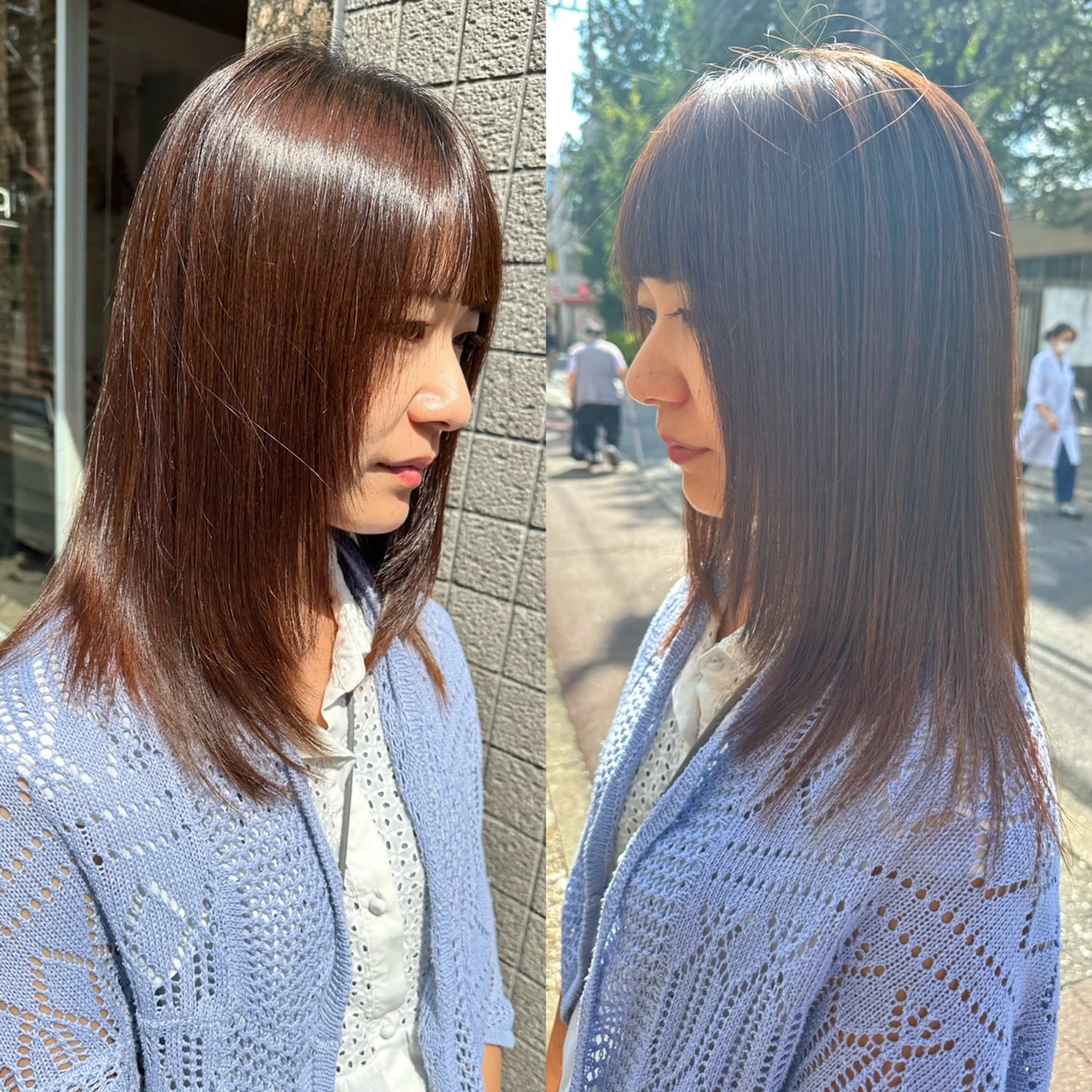 ロング ロングレイヤー 顔周りカット レイヤーカット ロング 宇都 唯のヘアスタイル