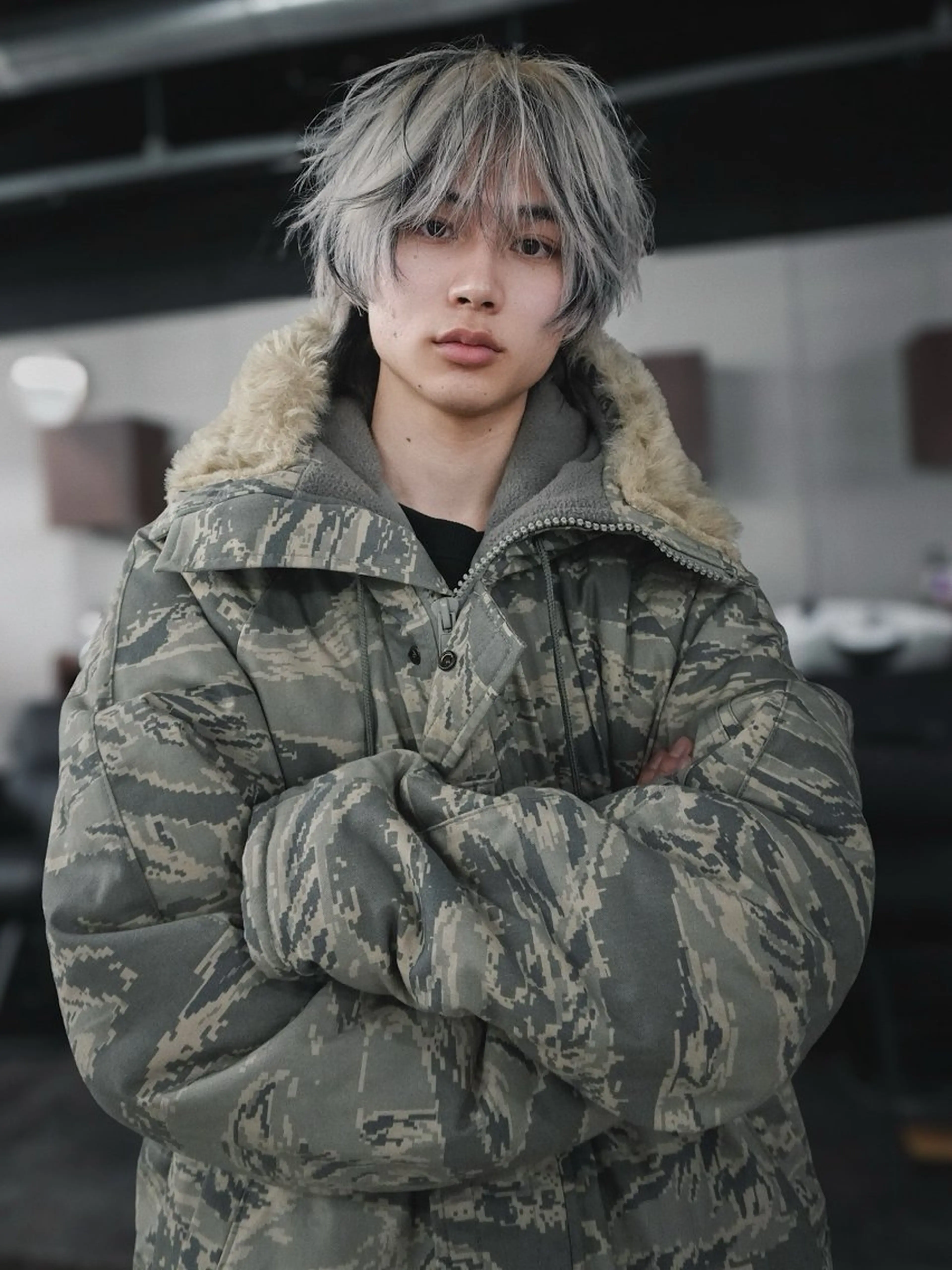 カラー メンズ ヘアカラー キタダ ヒロキのヘアスタイル