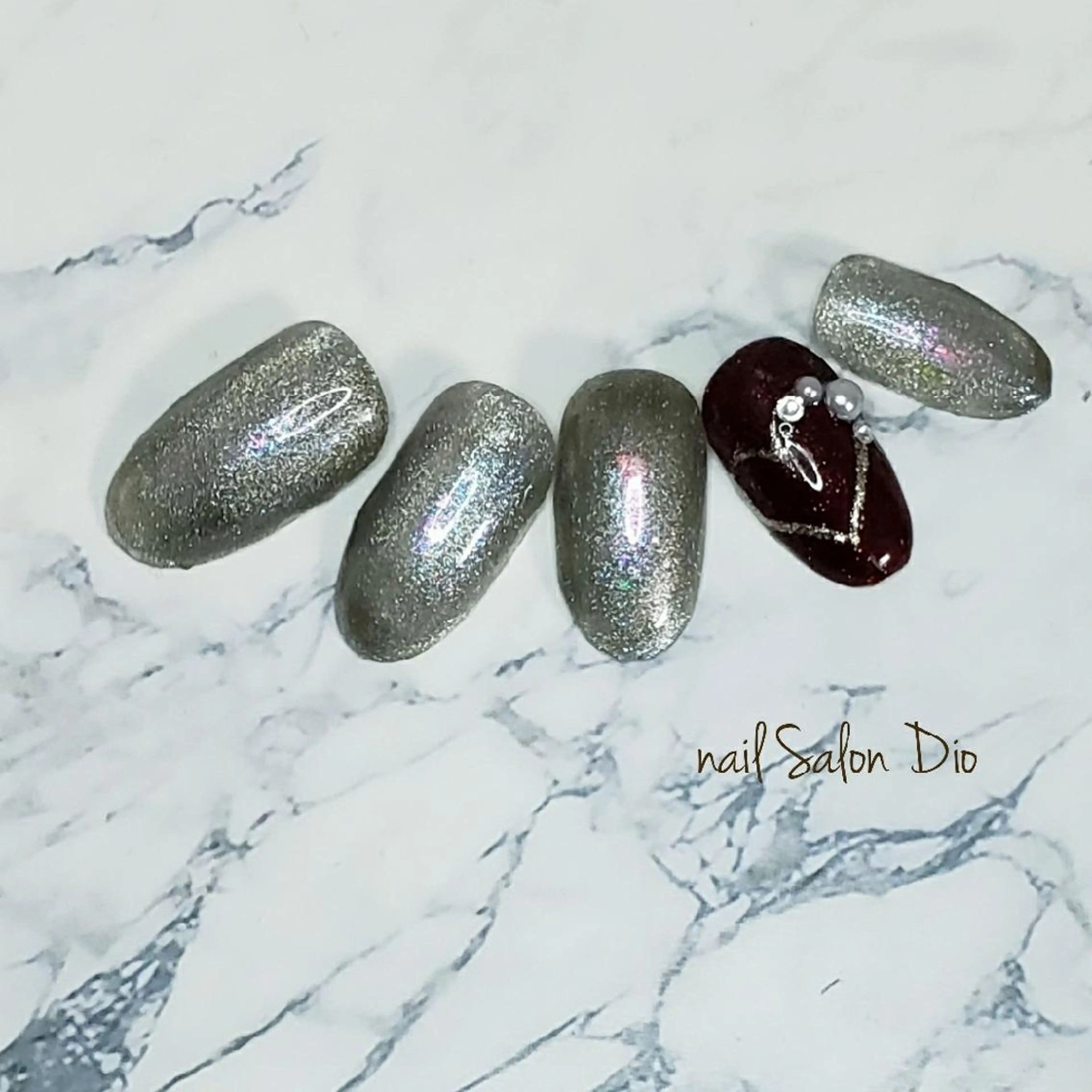 ネイル オーロラネイル マグネットネイル nail salon Dio所属・Nail salon Dioのネイルデザイン