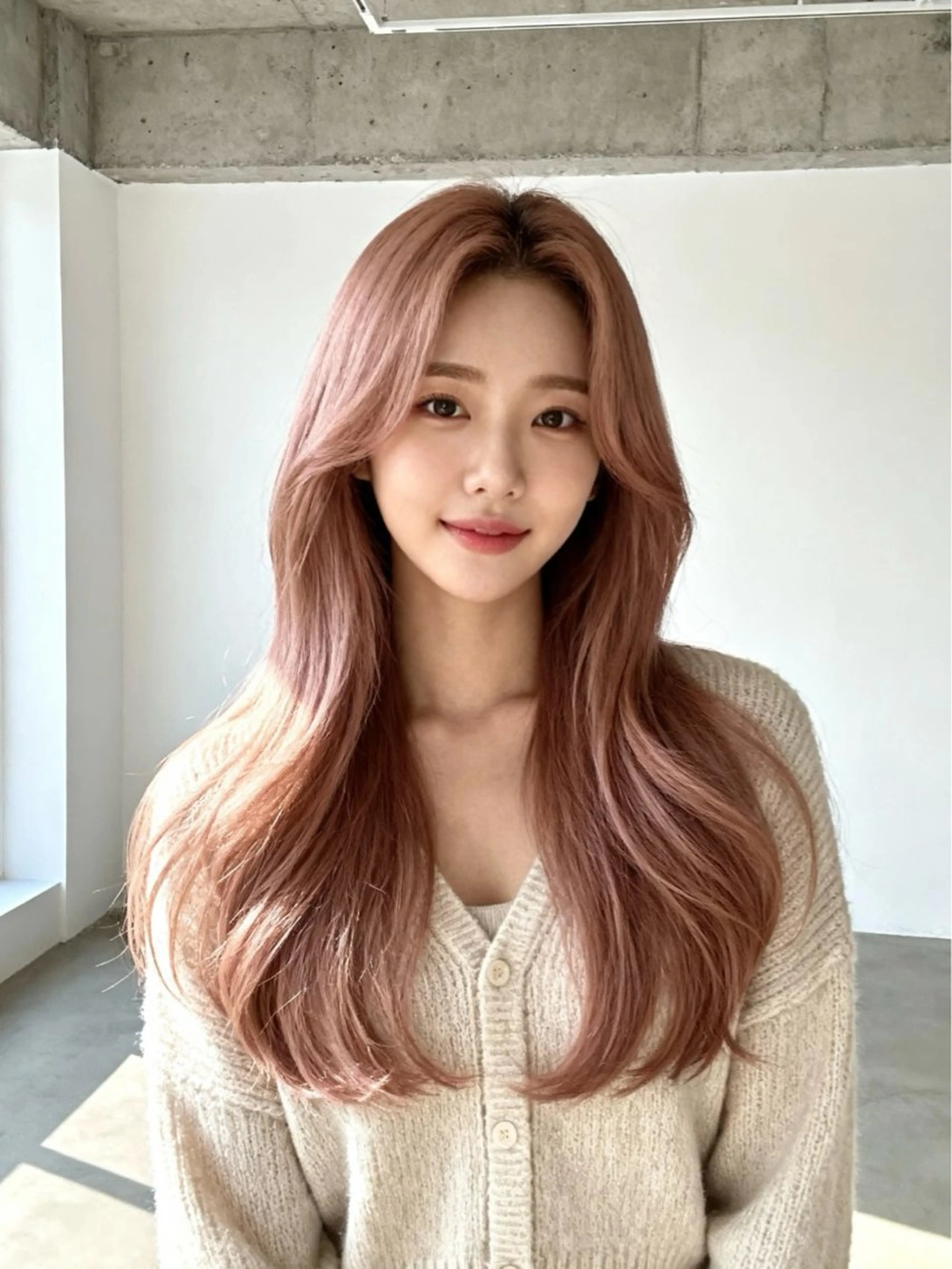 セミロング くびれヘア 顔まわりレイヤー 韓国風ヘア レイヤーカット 小顔カット カット 韓国レイヤーカット 🫧大阪梅田レイヤーのヘアスタイル