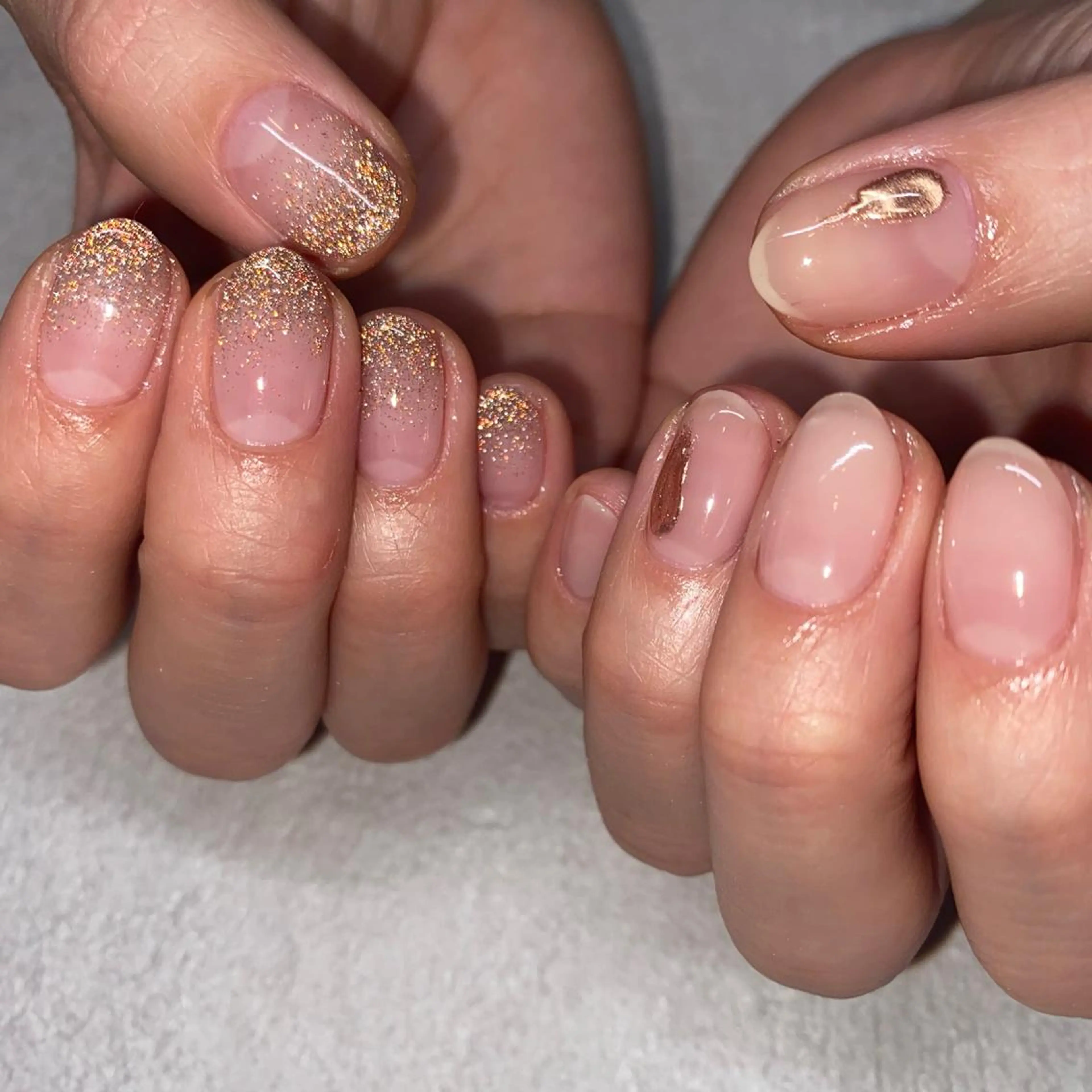 ネイル フラッシュネイル ハンドネイル NORA nail UMEDAのネイルデザイン