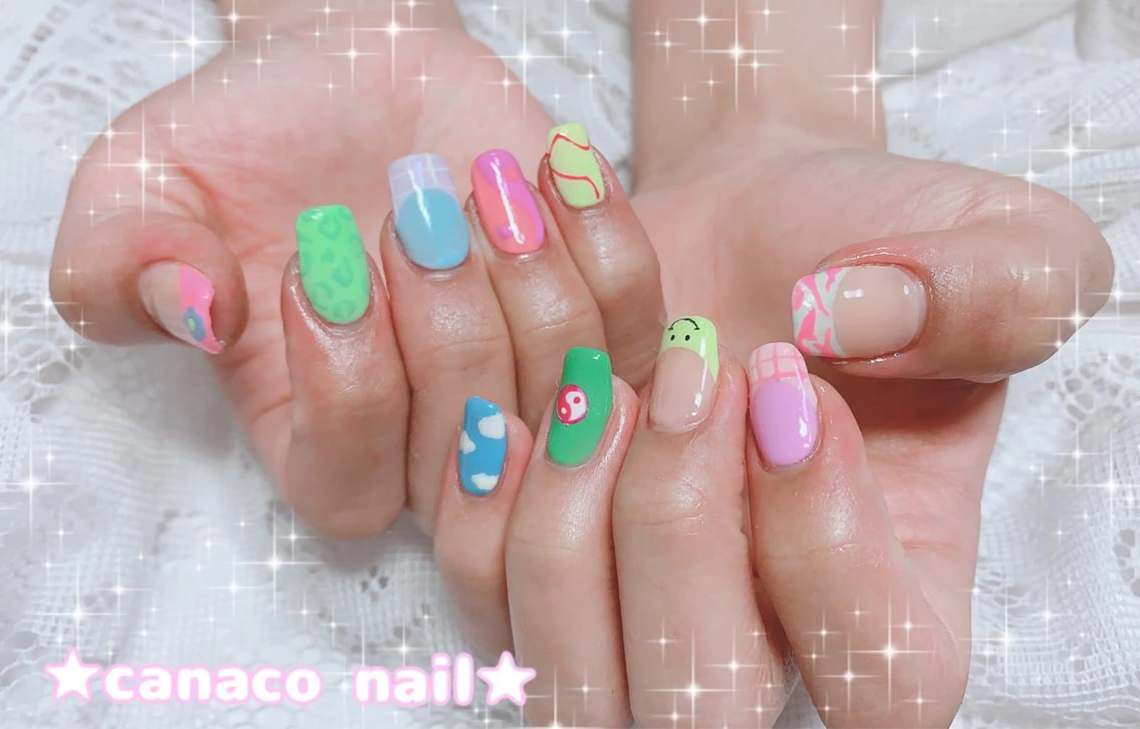 ネイル アートネイル ジェルネイル パラジェル ストーンネイル ハンドネイル ハンドケア Felice所属・ベテランネイル cnc  nailのネイルデザイン
