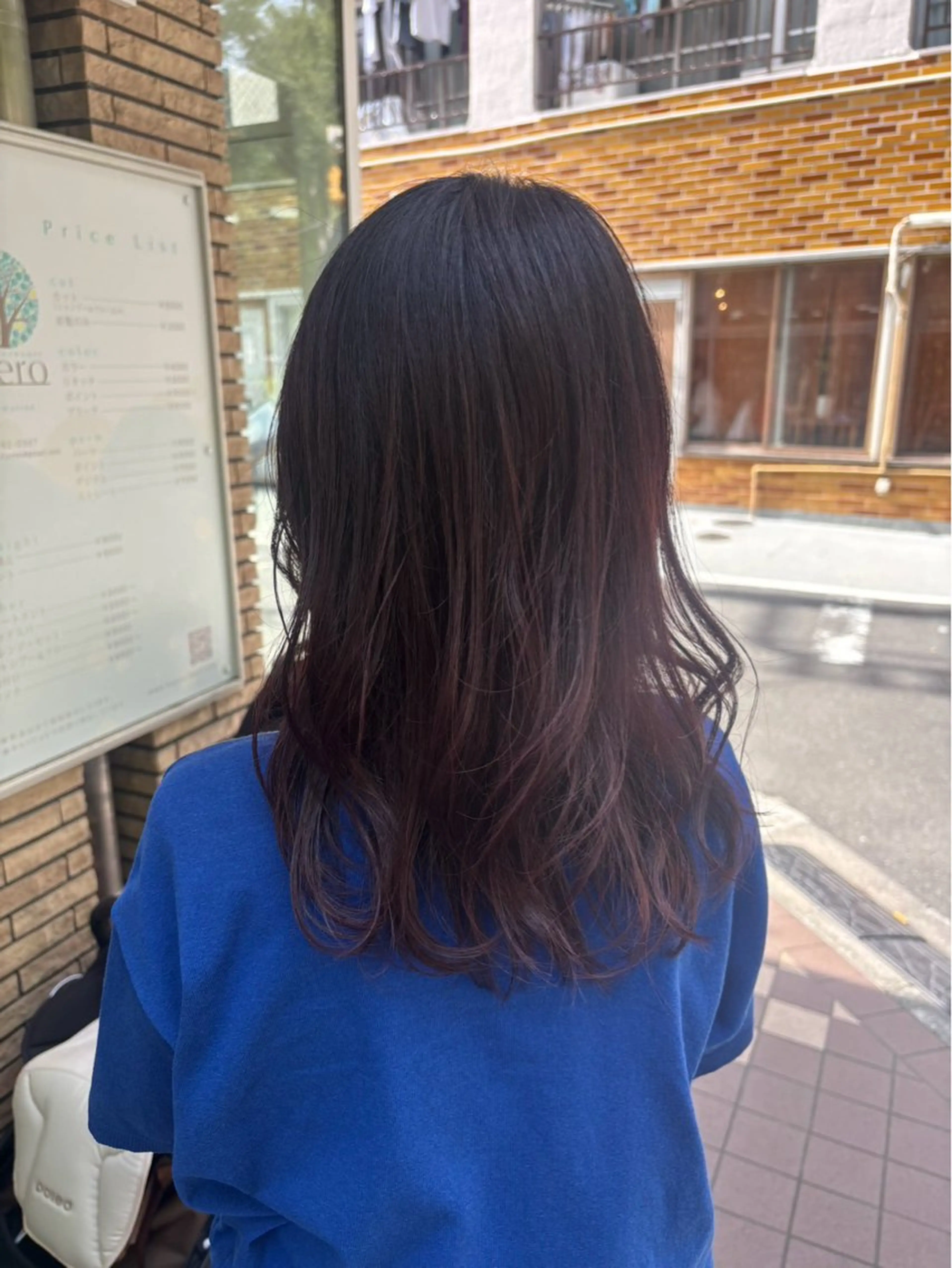 ロング カット パーマ 林 美里のヘアスタイル