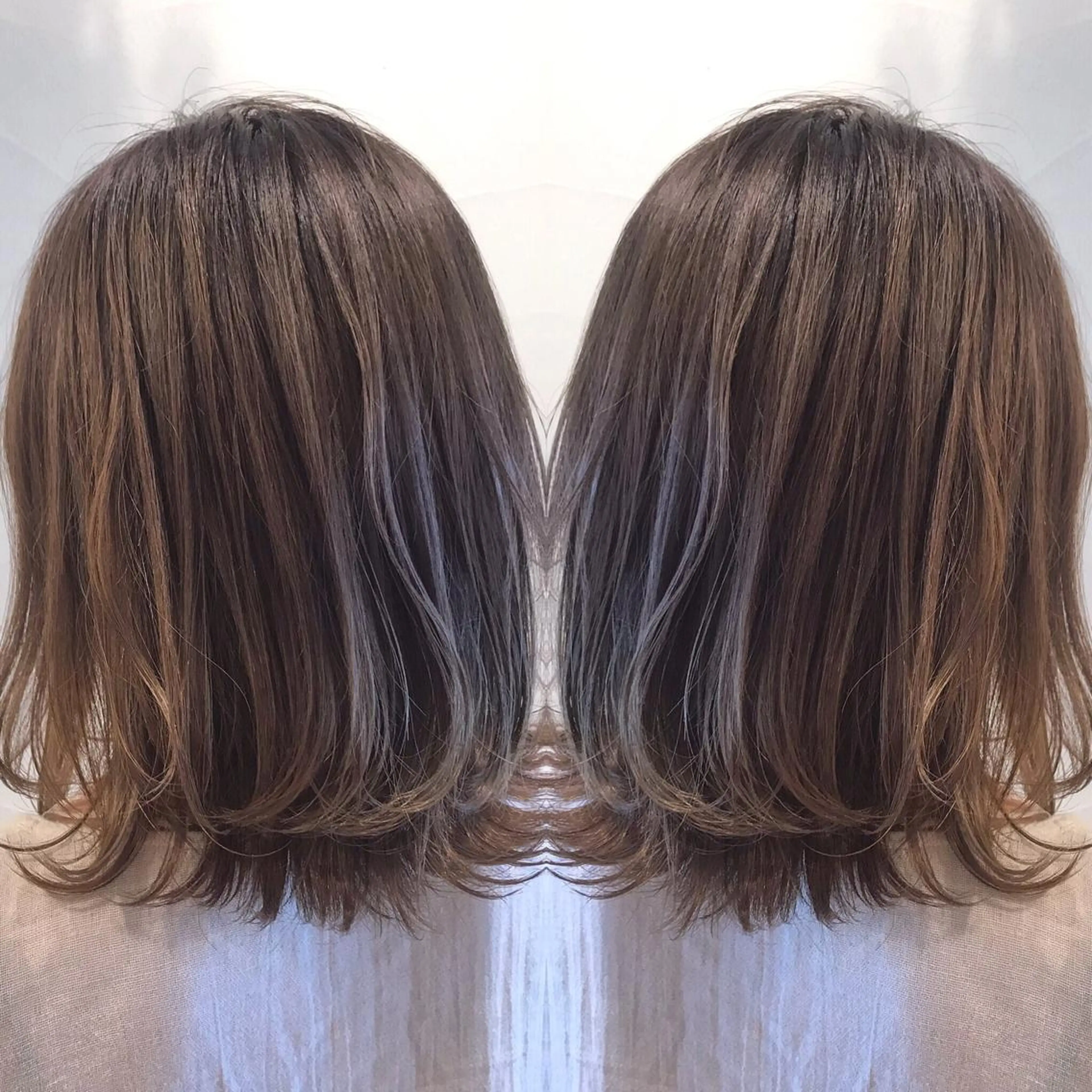 ミディアム 透明感カラー・ 髪質改善🩵イケダのヘアスタイル