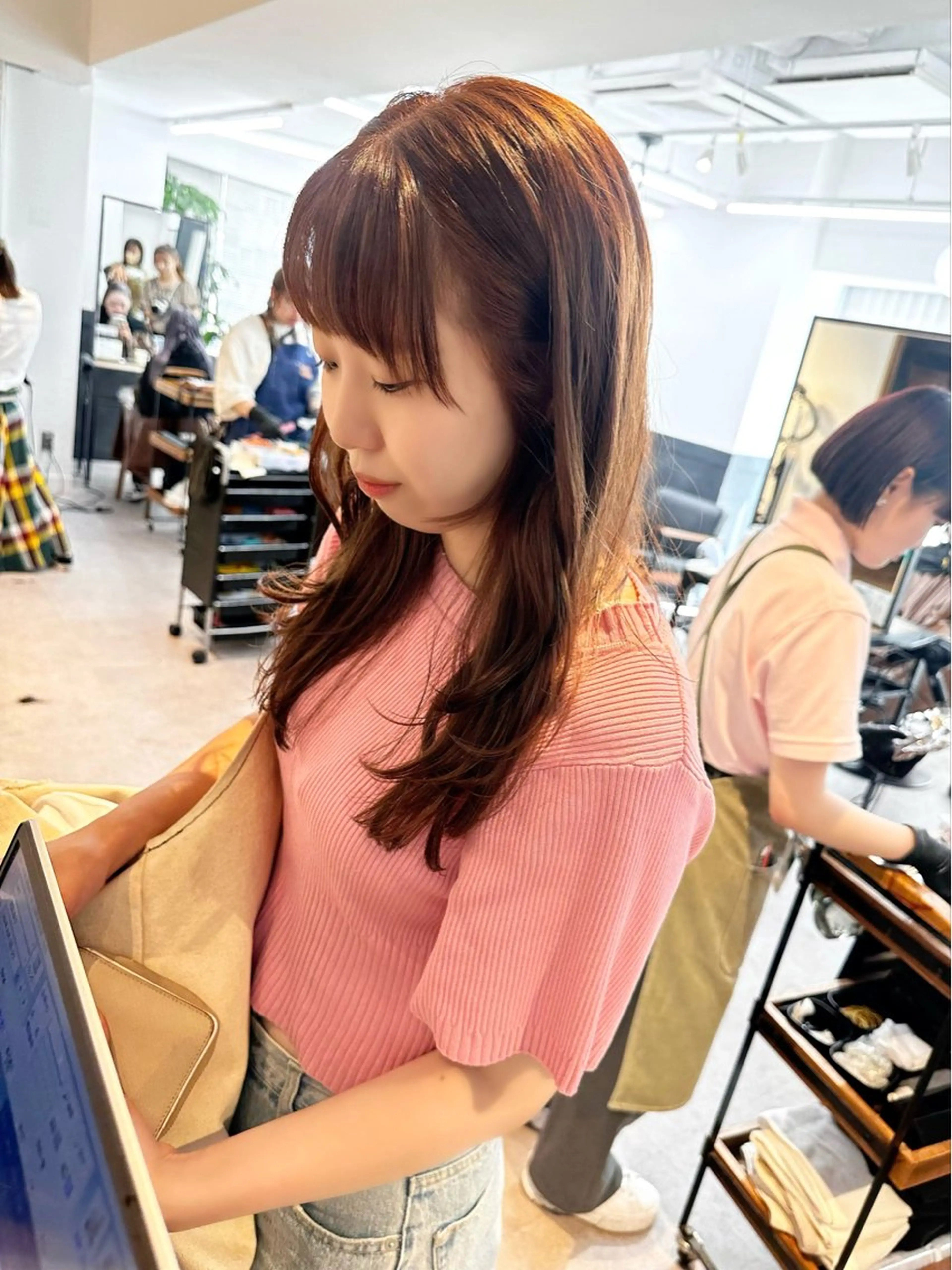 セミロング カラー パーマ ヘアアレンジ メンズ キッズ カット ヘアカラー 似合わせレイヤー 🌿JUNのヘアスタイル