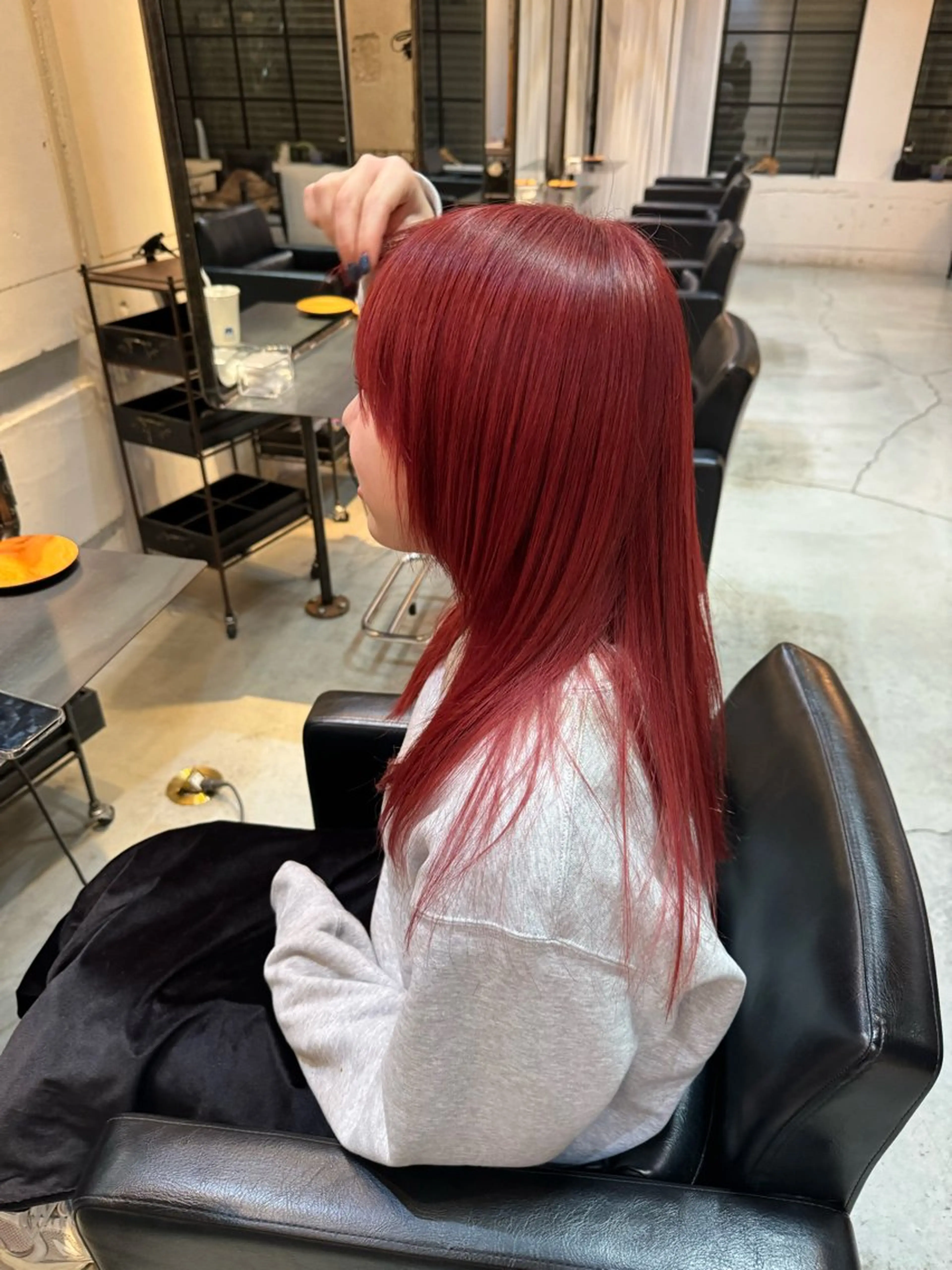 セミロング ヘアカラー トリートメント reira/堀江/ 透明感カラーのヘアスタイル