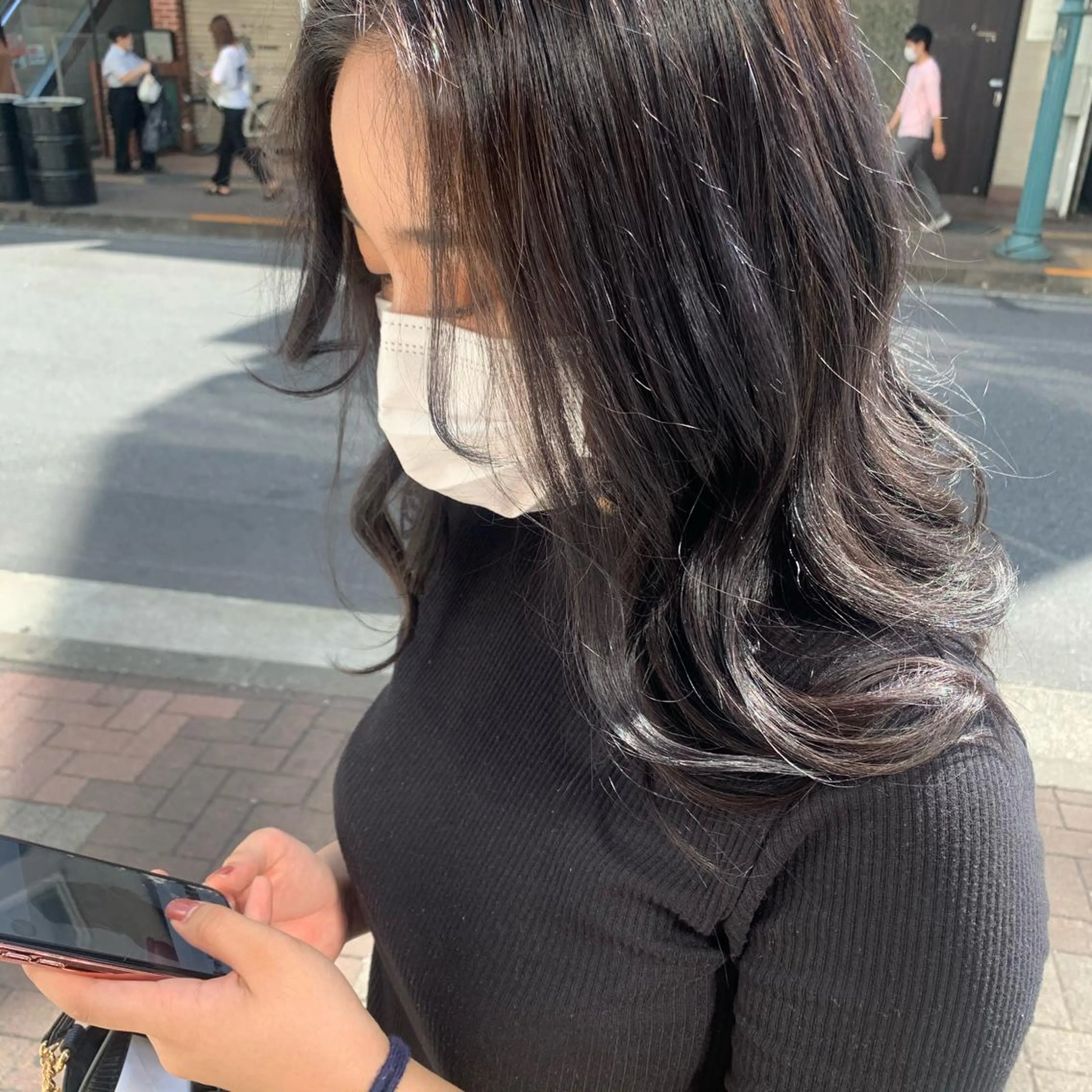 セミロング 韓国ヘア🦋 MIYUのヘアスタイル