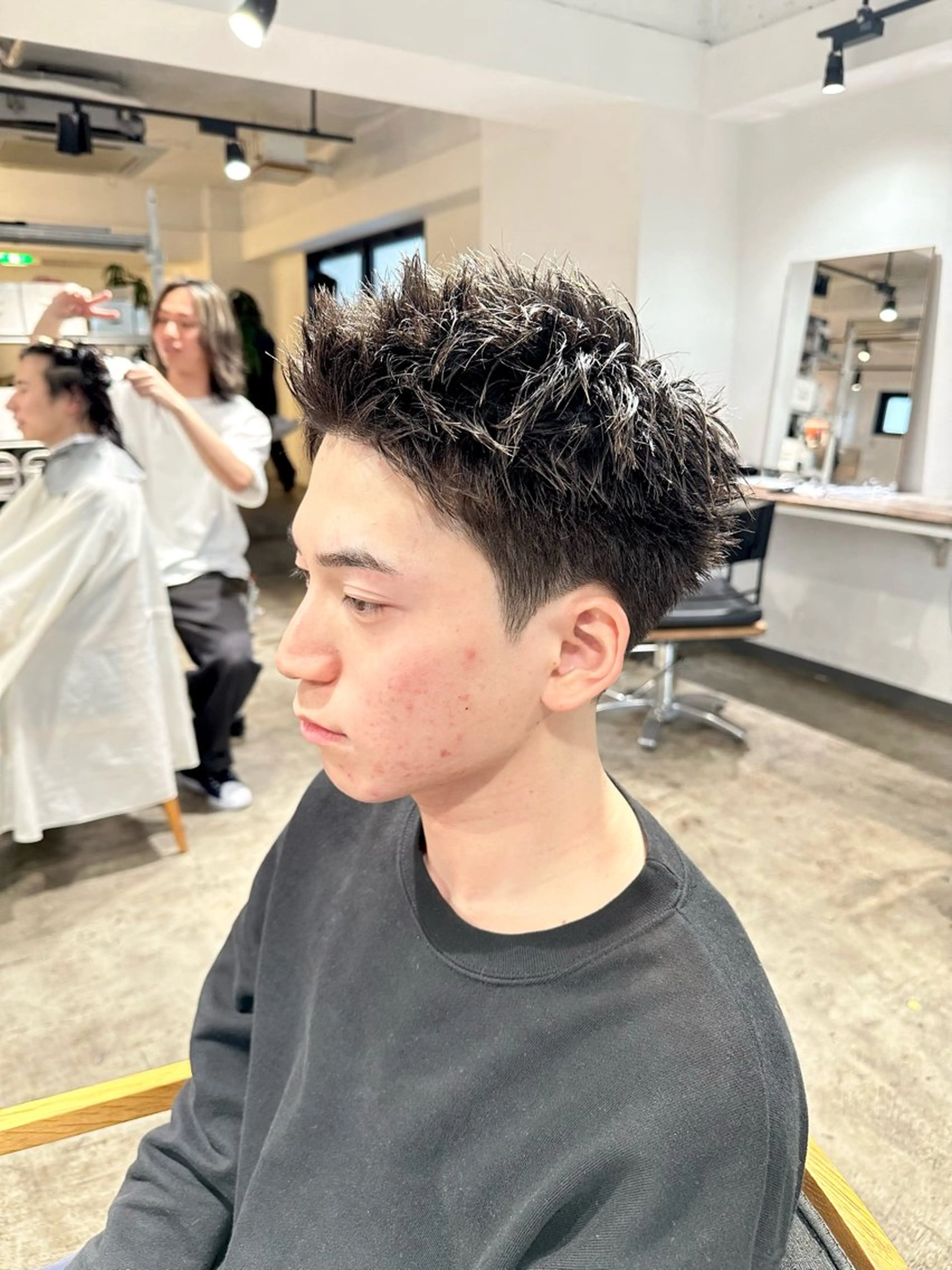 メンズ メンズパーマ スパイキーショート メンズベリーショート カット 骨格補正施術/メンズ 専門美容師/YUYAのヘアスタイル