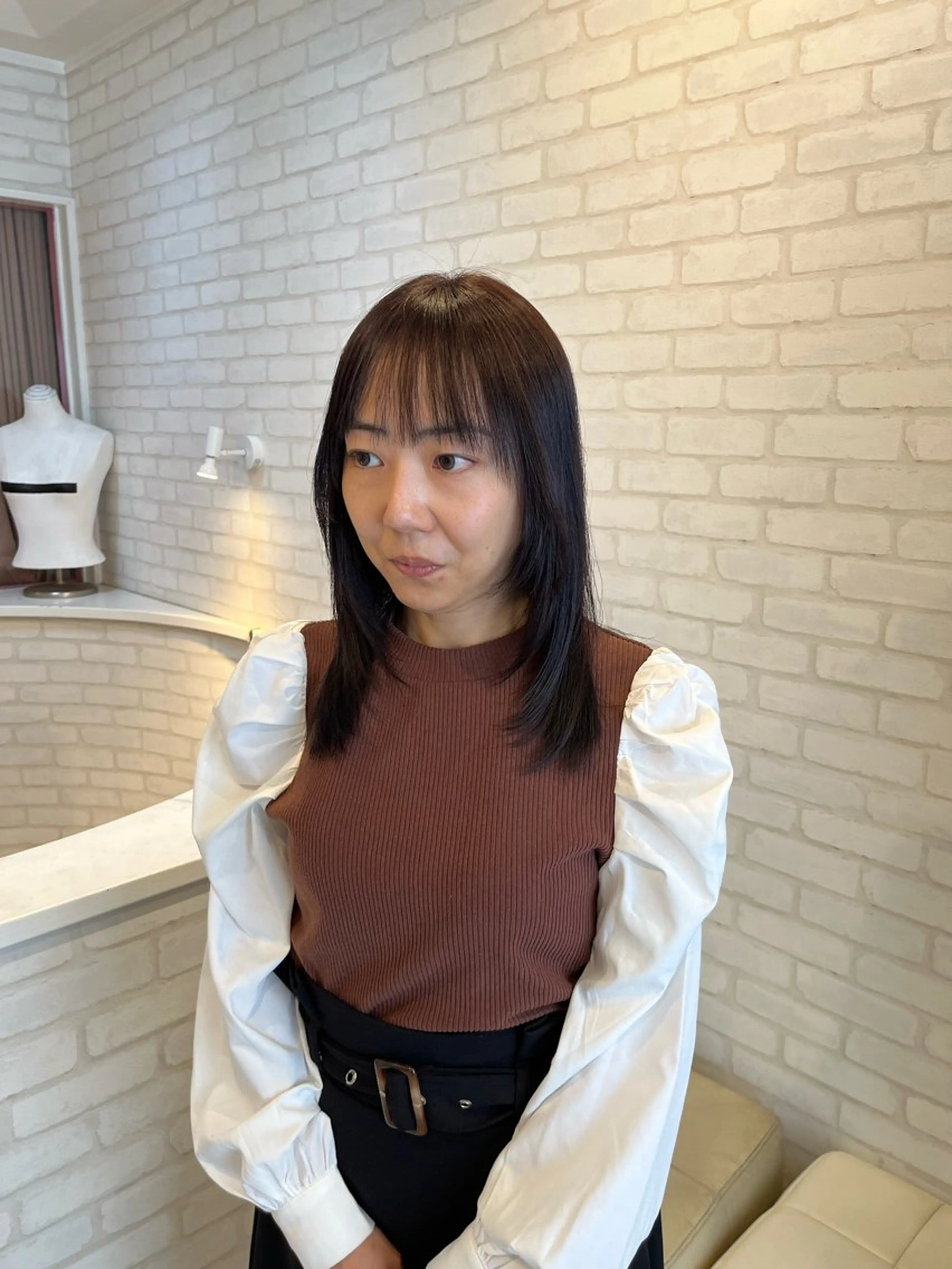 ロング カラー パーマ 縮毛矯正 縮毛矯正 阿部 うららのヘアスタイル