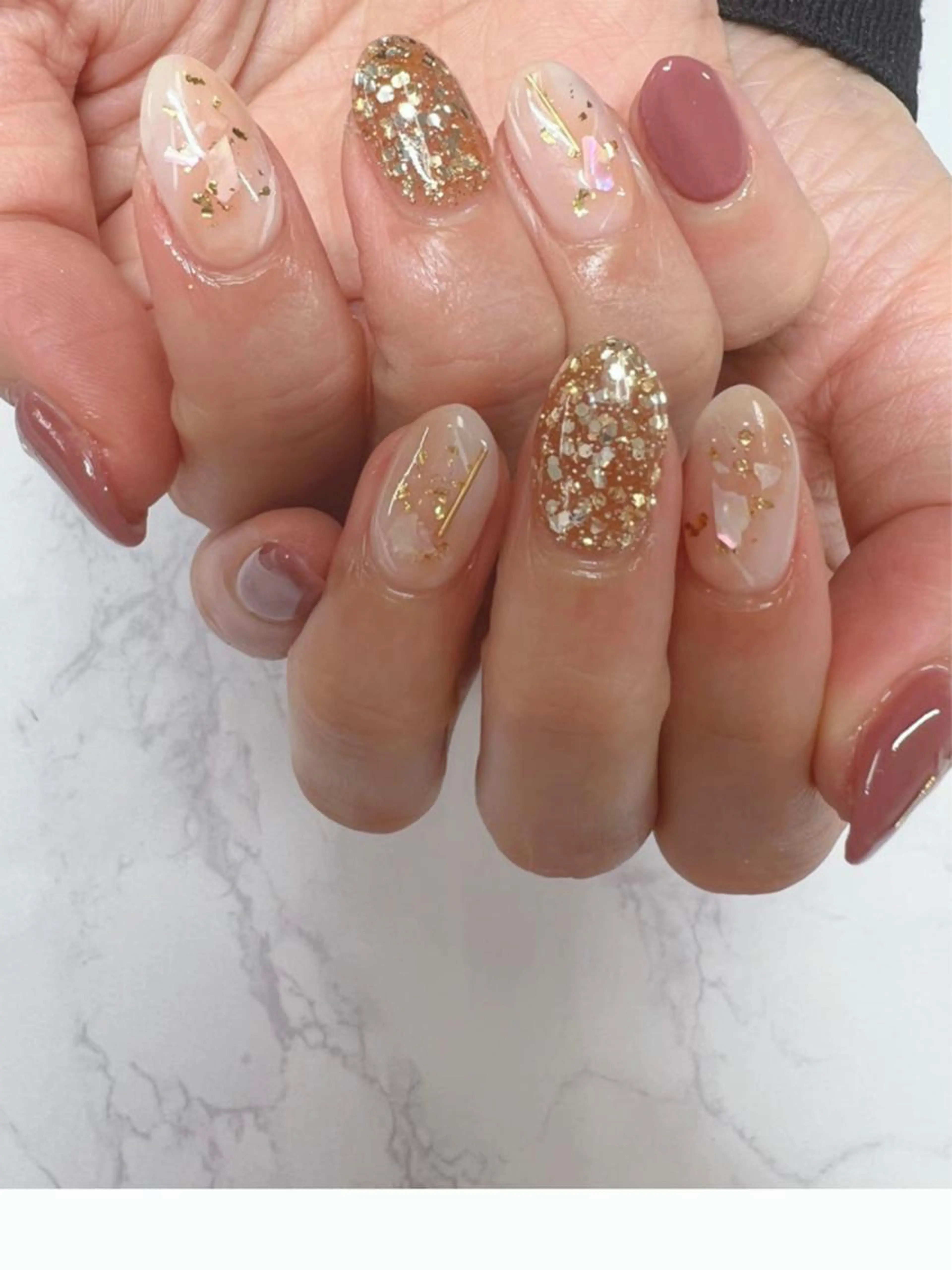 スカルプ[10本長さ出し]＋アートやり放題•パーツ無制限乗せ放題❤️[画像持ち込み🆗]の写真