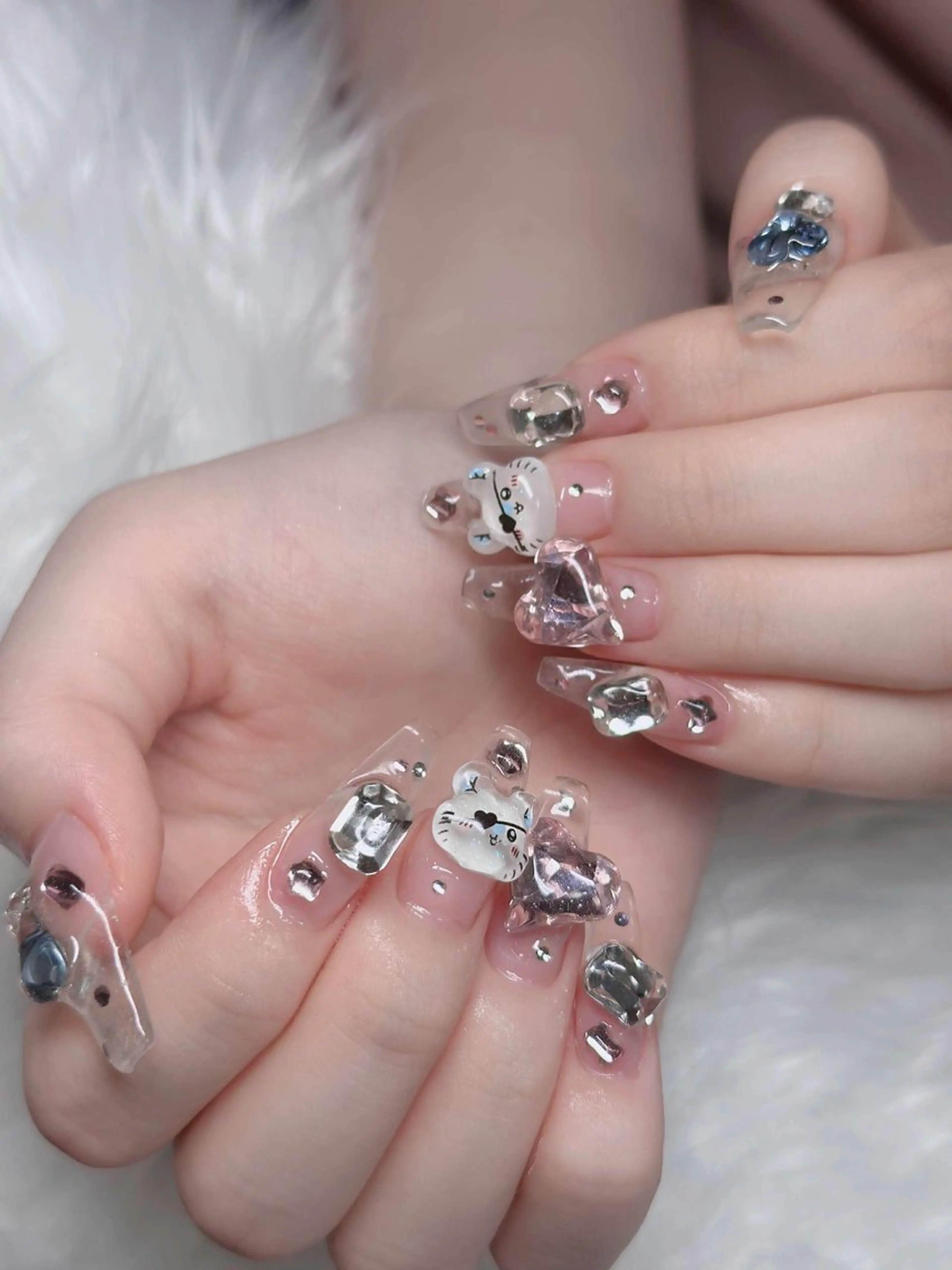 ネイル アートネイル 成人式 ジェルネイル ニュアンスネイル 夏ネイル ハンドネイル neco H.babynailのネイルデザイン