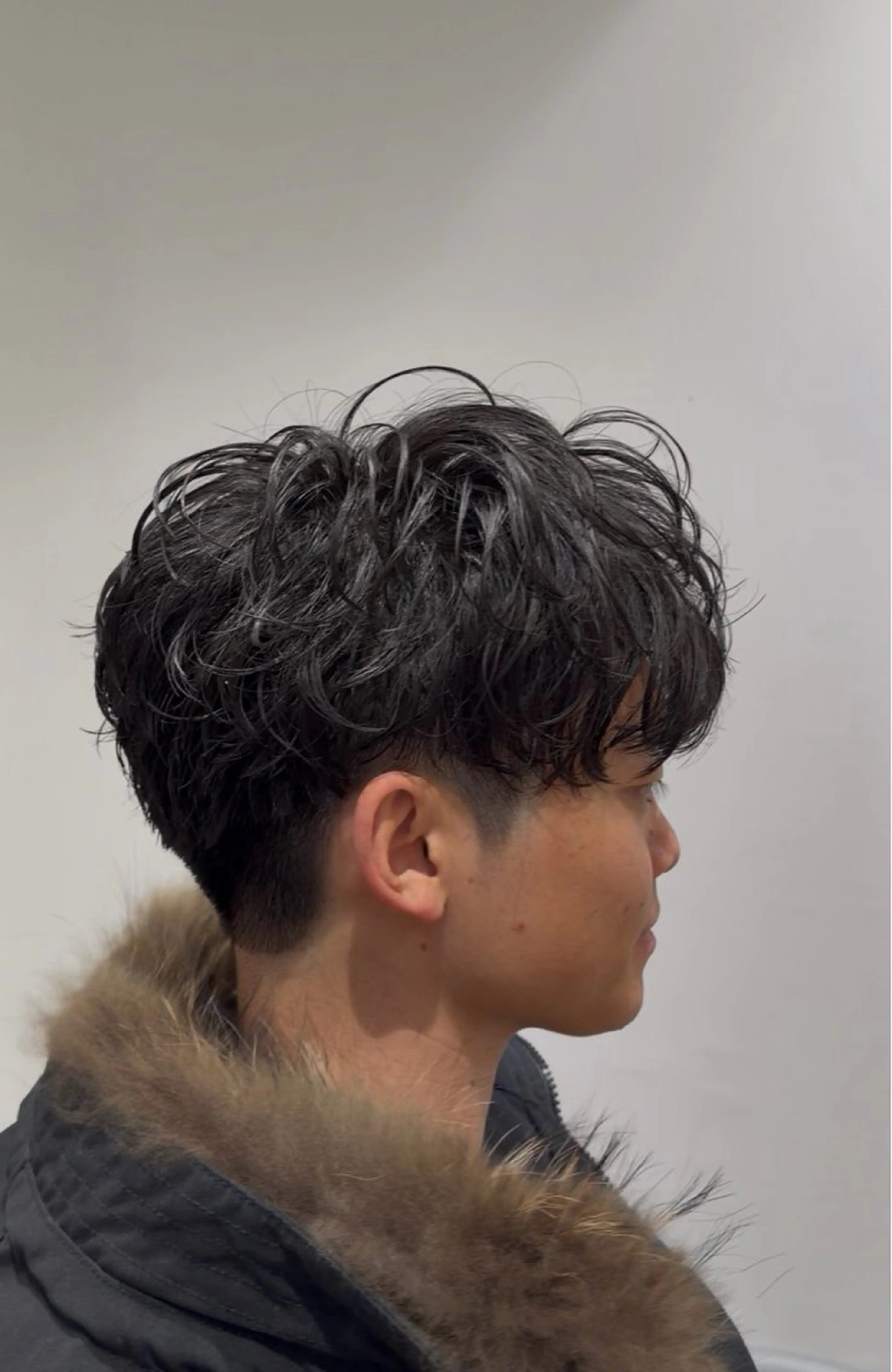 パーマ メンズ カット パーマ 山本 侑平のヘアスタイル