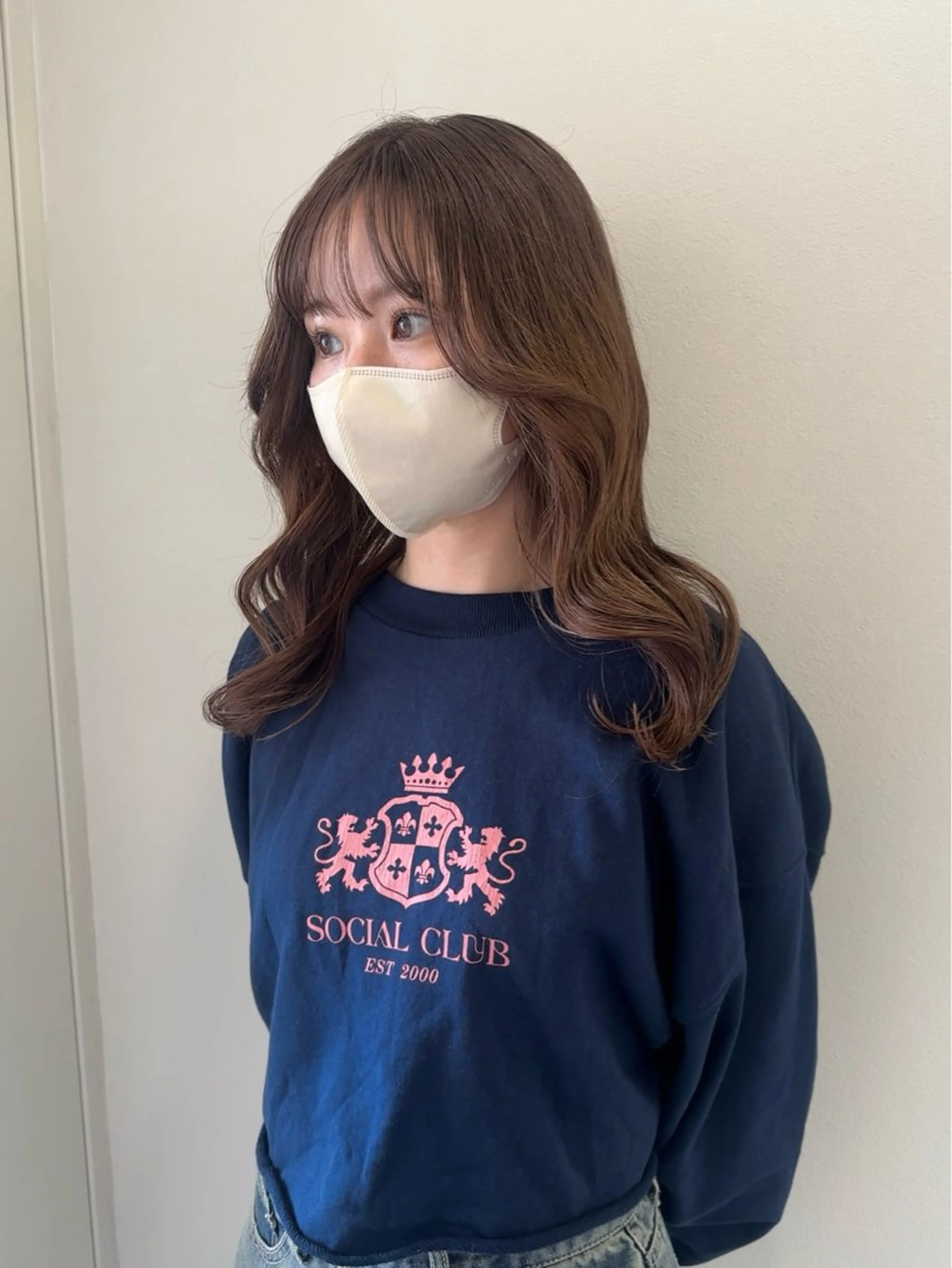 ロング カラー ベージュカラー ブリーチ ハシヅメ キョウカのヘアスタイル