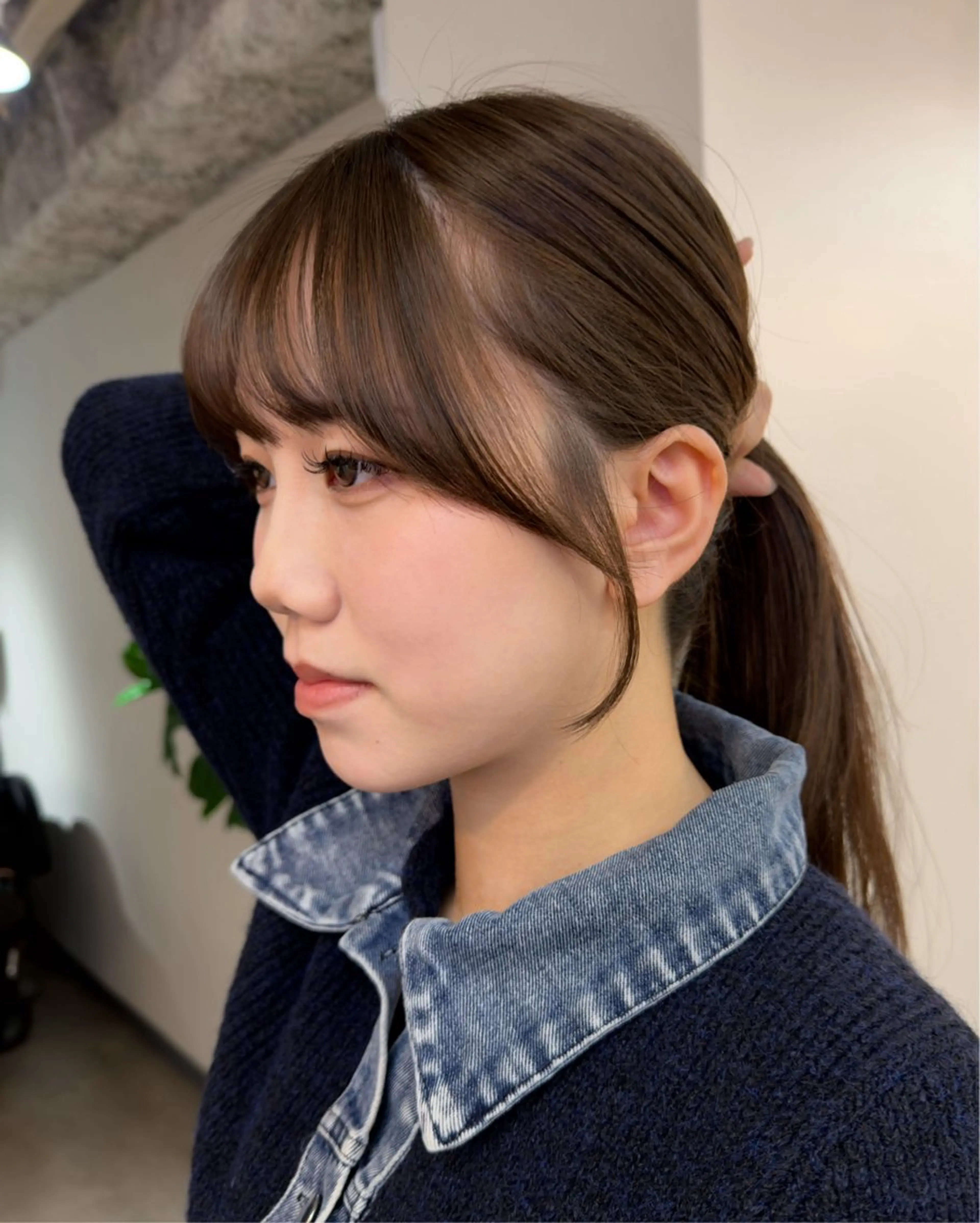 ロング 顔周りカット カット ヘアカラー レイヤー/顔周り /いいぬまみかのヘアスタイル