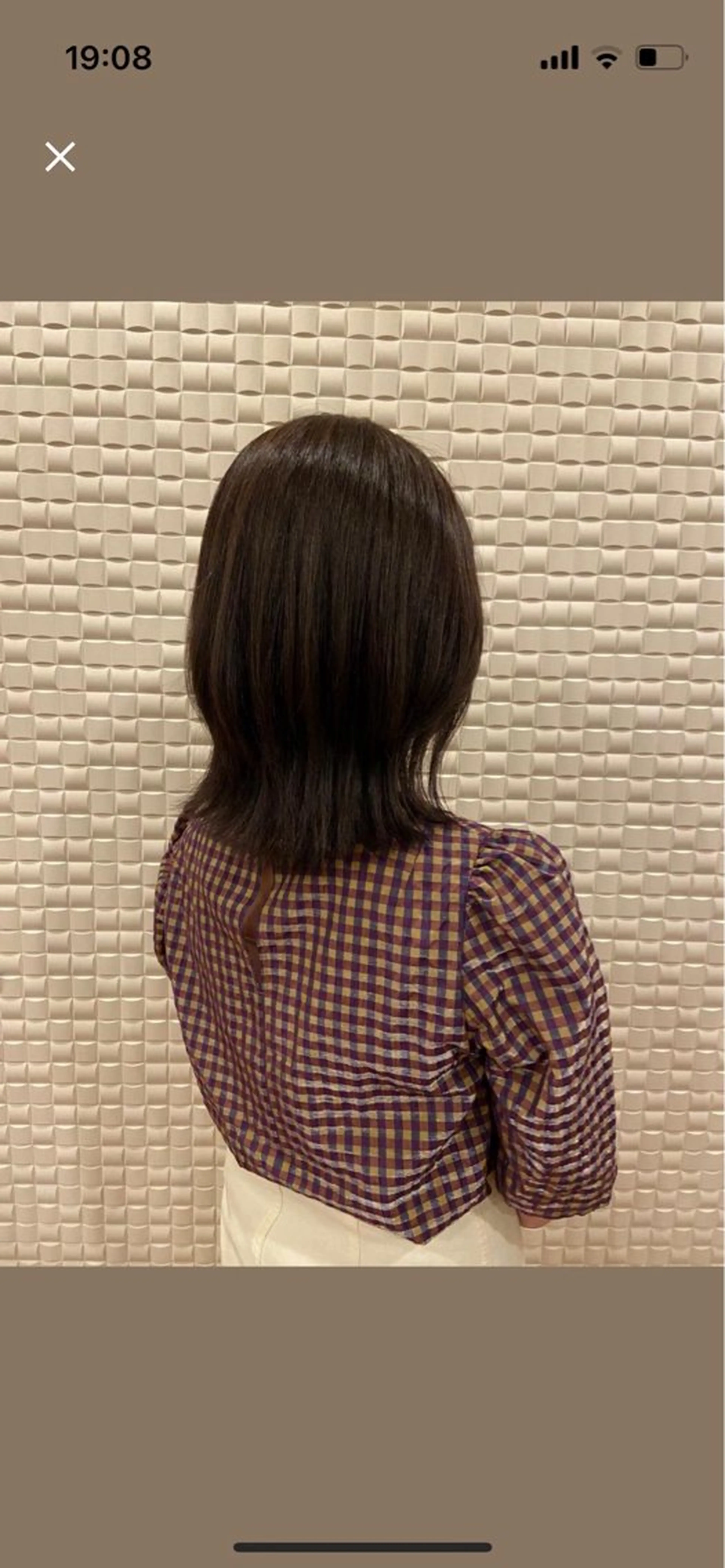 セミロング カット ヘアカラー 井口 カオリのヘアスタイル