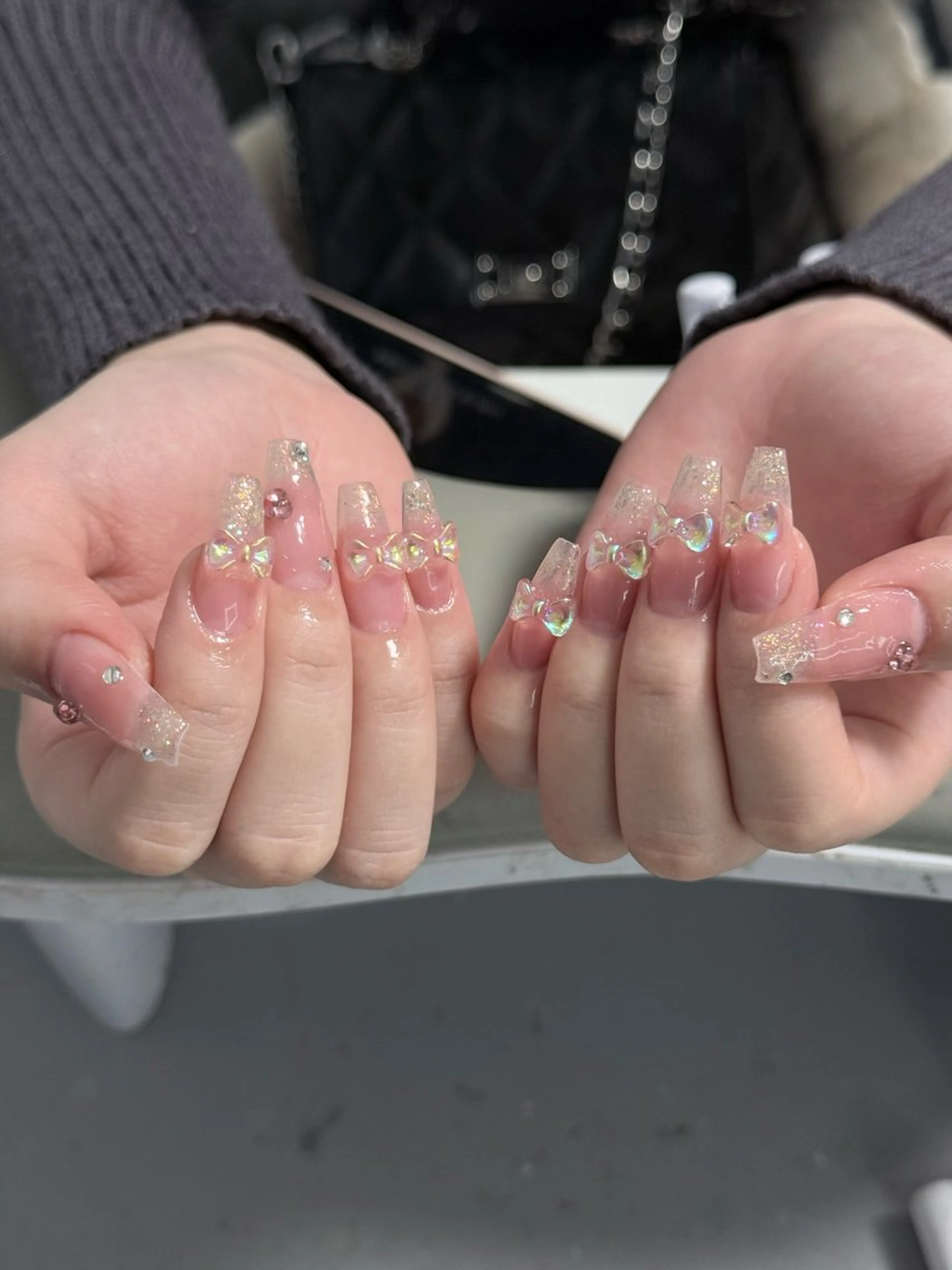 ネイル アートネイル ニュアンスネイル シンプルネイル ハンドネイル Emi🌸Belle Nail Salonのネイルデザイン