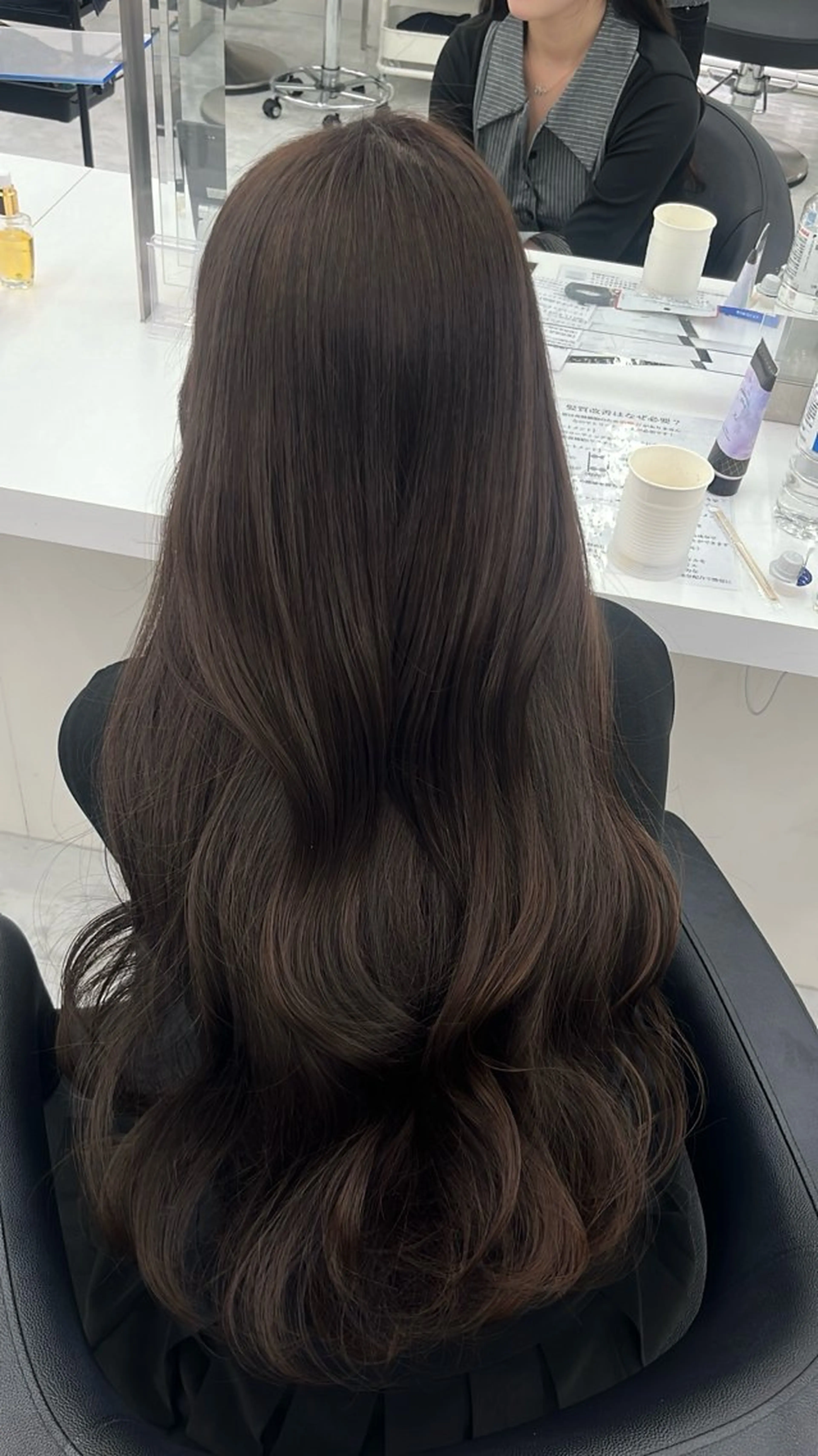 ロング ヘアカラー トリートメント ヘッドスパ ヘアセット ♡ナチュラルガーリー ♡ベージュ♡RINAのヘアスタイル