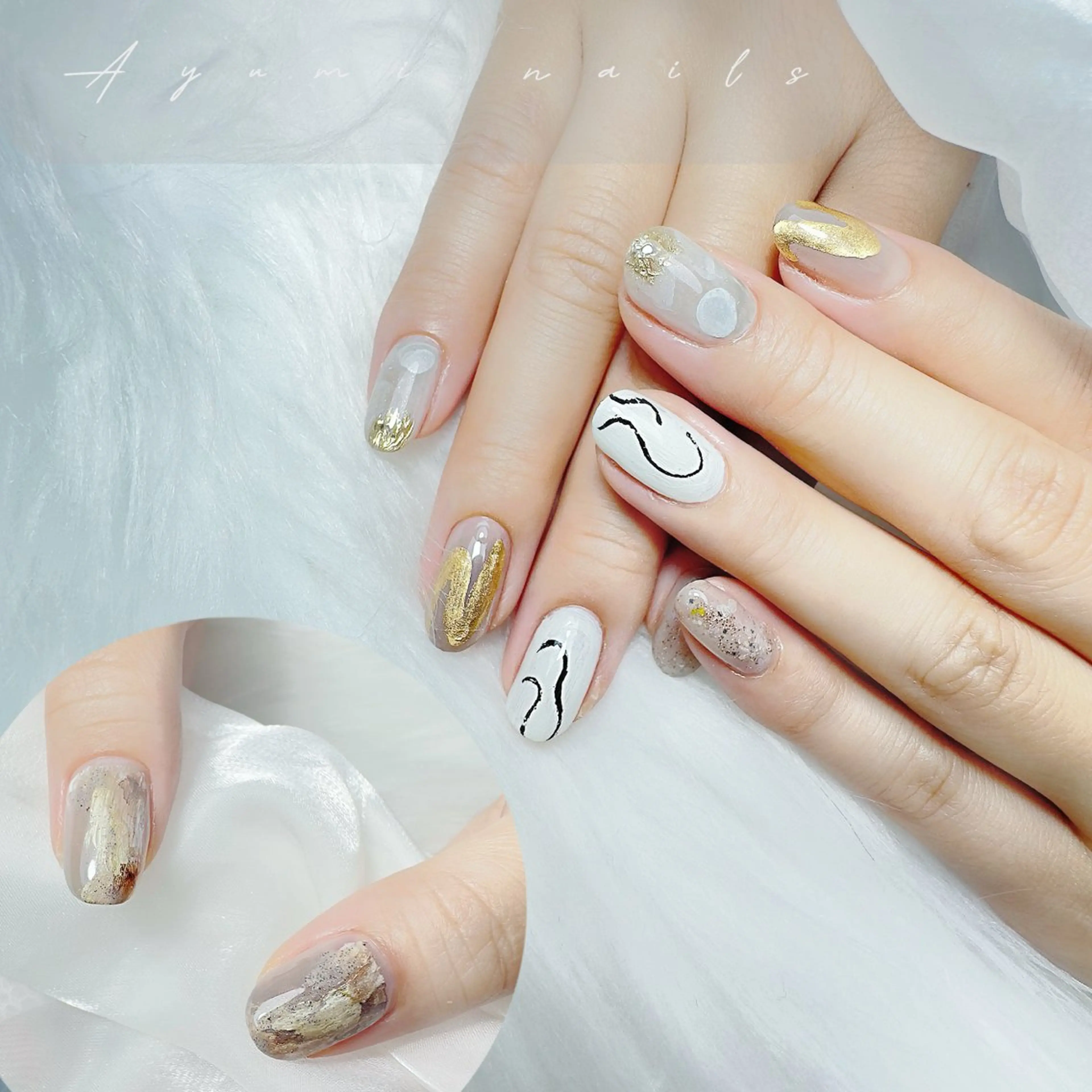 ネイル ニュアンスネイル ハンドネイル Ayumi nails川崎店のネイルデザイン