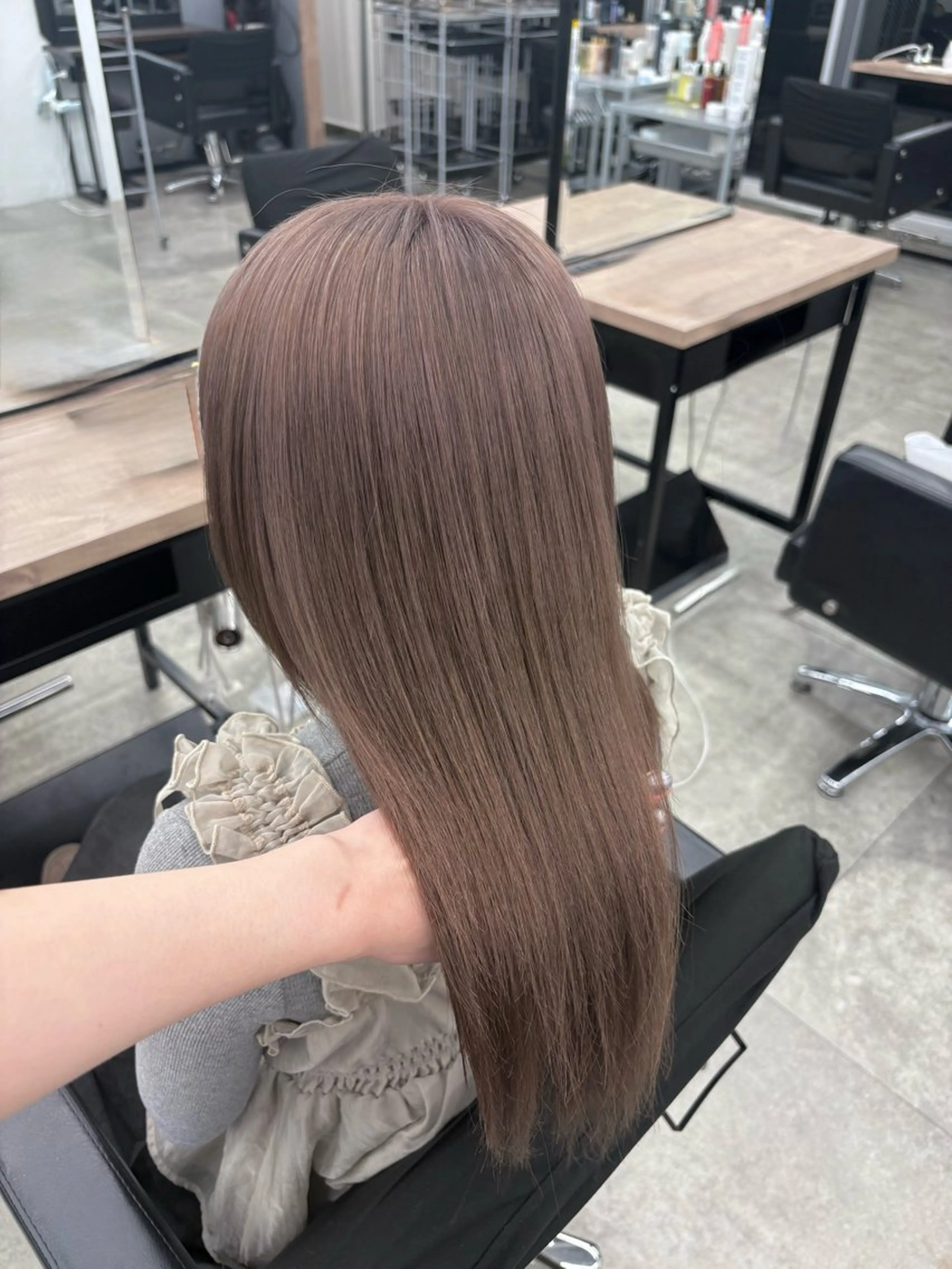 ロング ヘアカラー トリートメント 🫧透明感カラー/ 寒色カラー/Risaのヘアスタイル