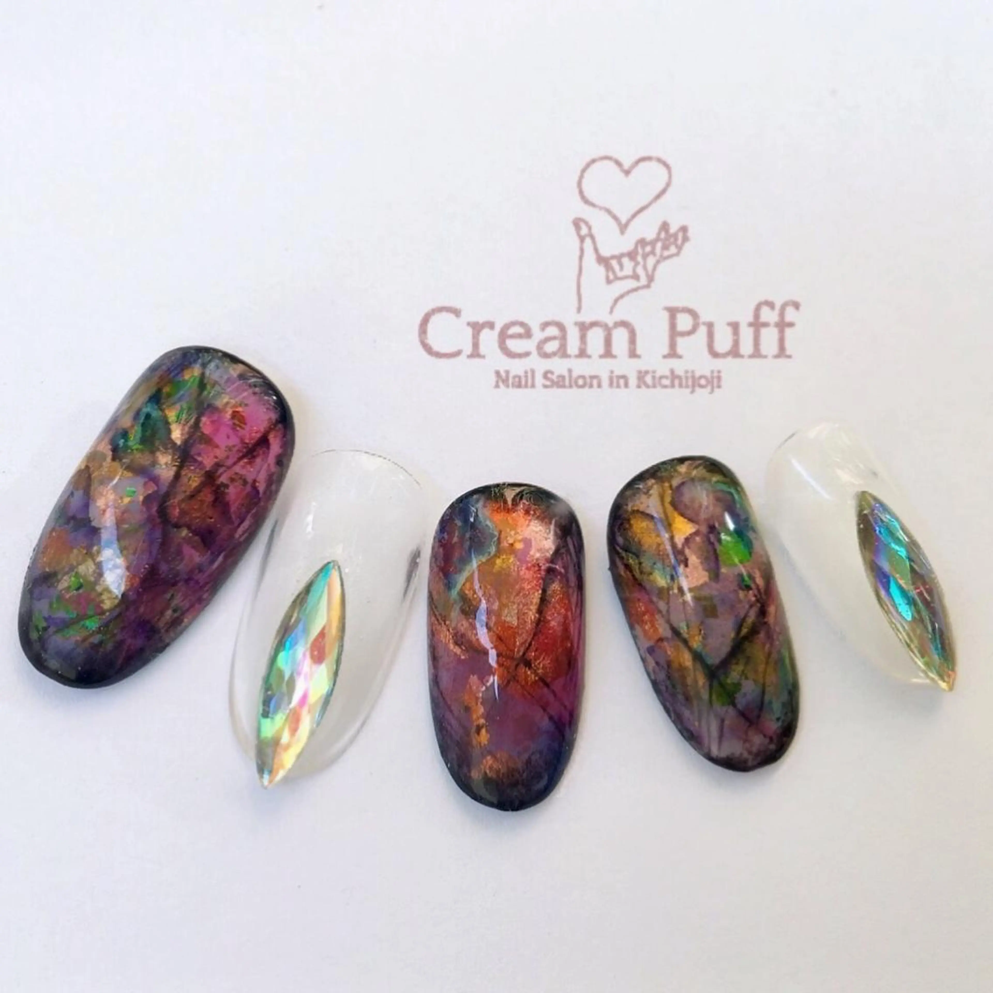 ネイル クリアネイル HAMANO MIKAのネイルデザイン