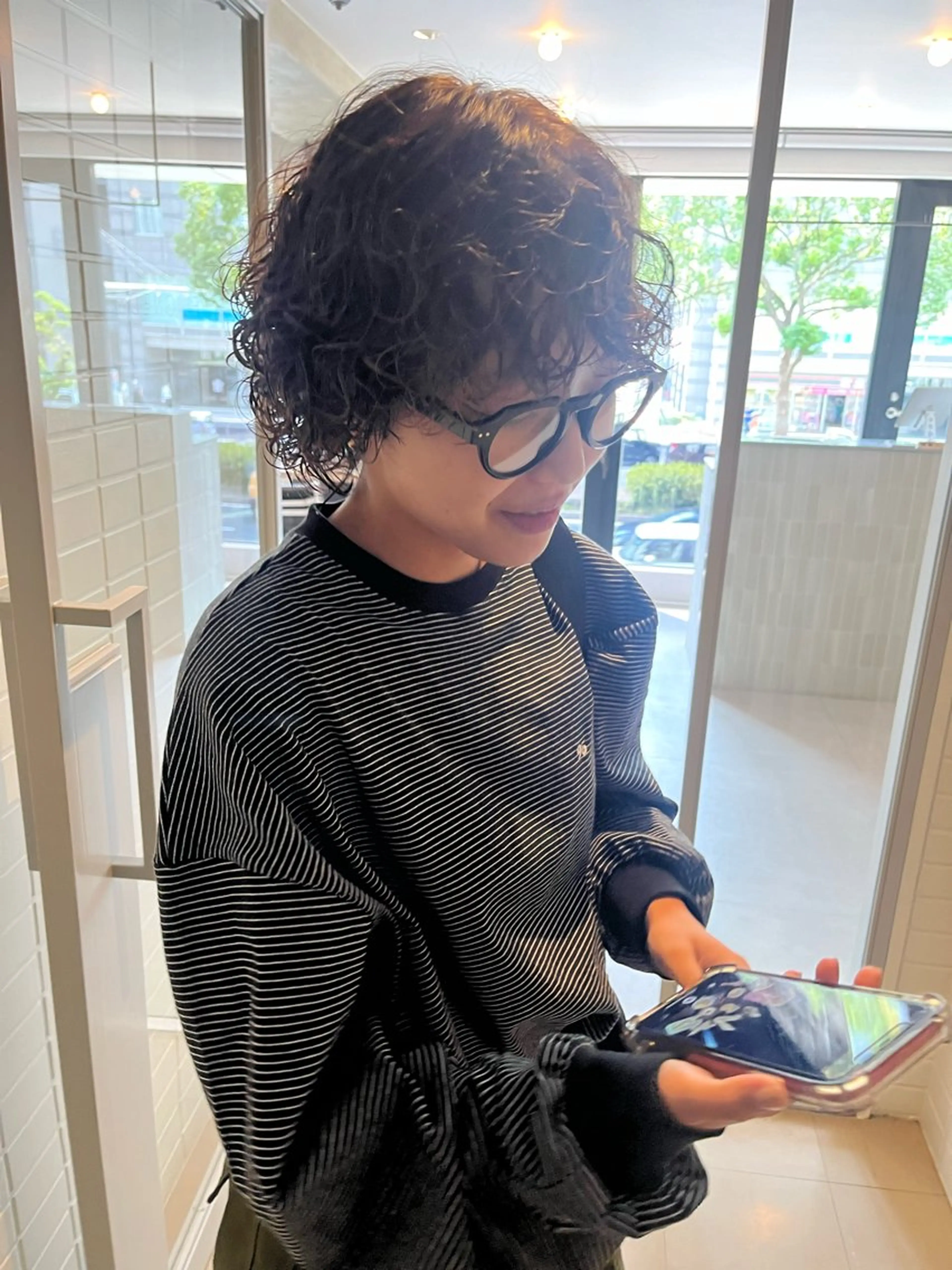 パーマ 彩葉/ブリーチ/ カットモデル栄・伏見のヘアスタイル