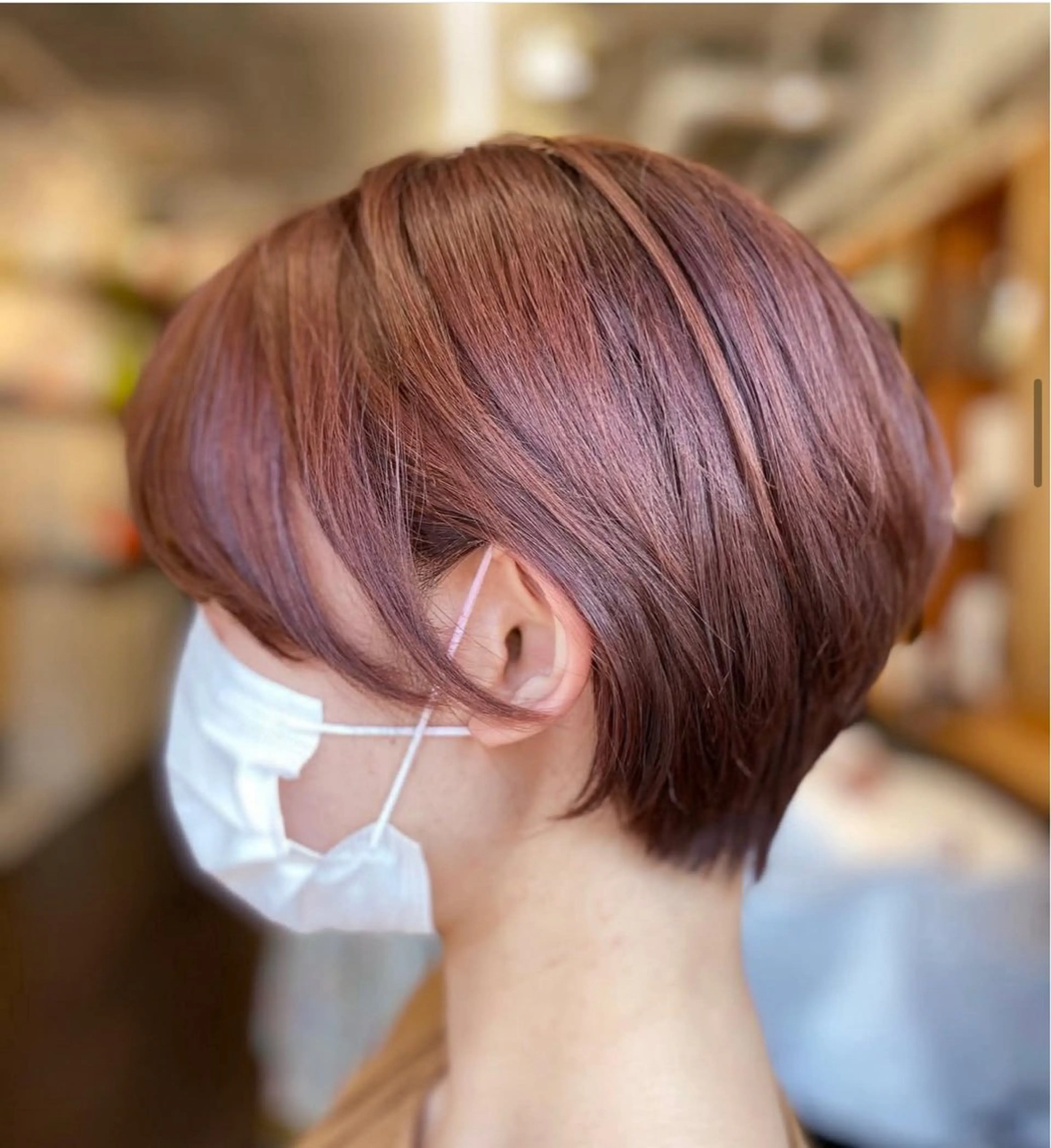 ショート ショートボブ ハンサムショート ボブ ショートヘア 土田かほ/本日🈳 透明感カラー🍃のヘアスタイル