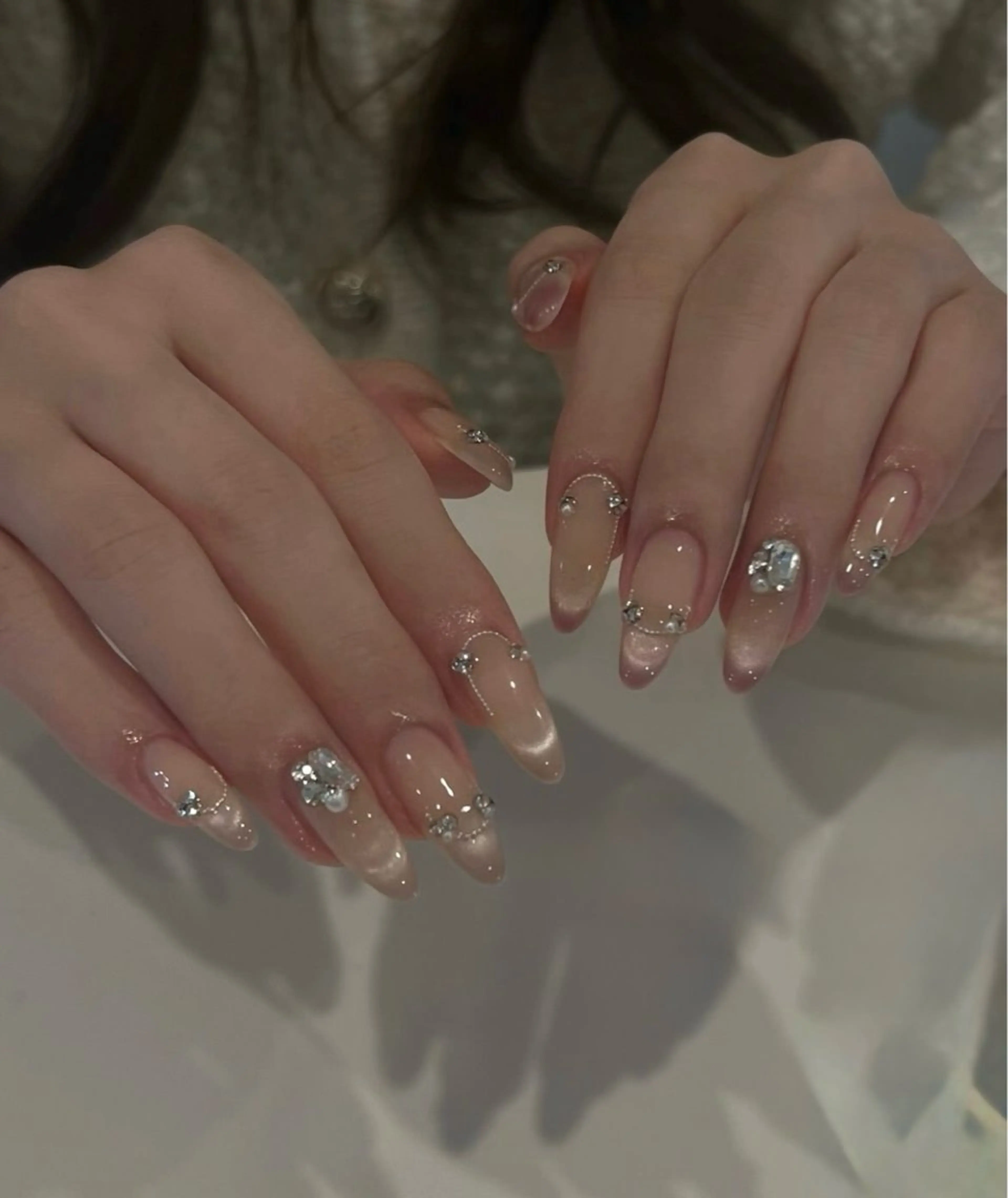 ネイル 韓国ネイル ニュアンスネイル シンプルネイル ワンホンネイル ハンドネイル ハンドケア Nihonthy Nail 新宿所属・Nihonthy Nail 新宿のネイルデザイン