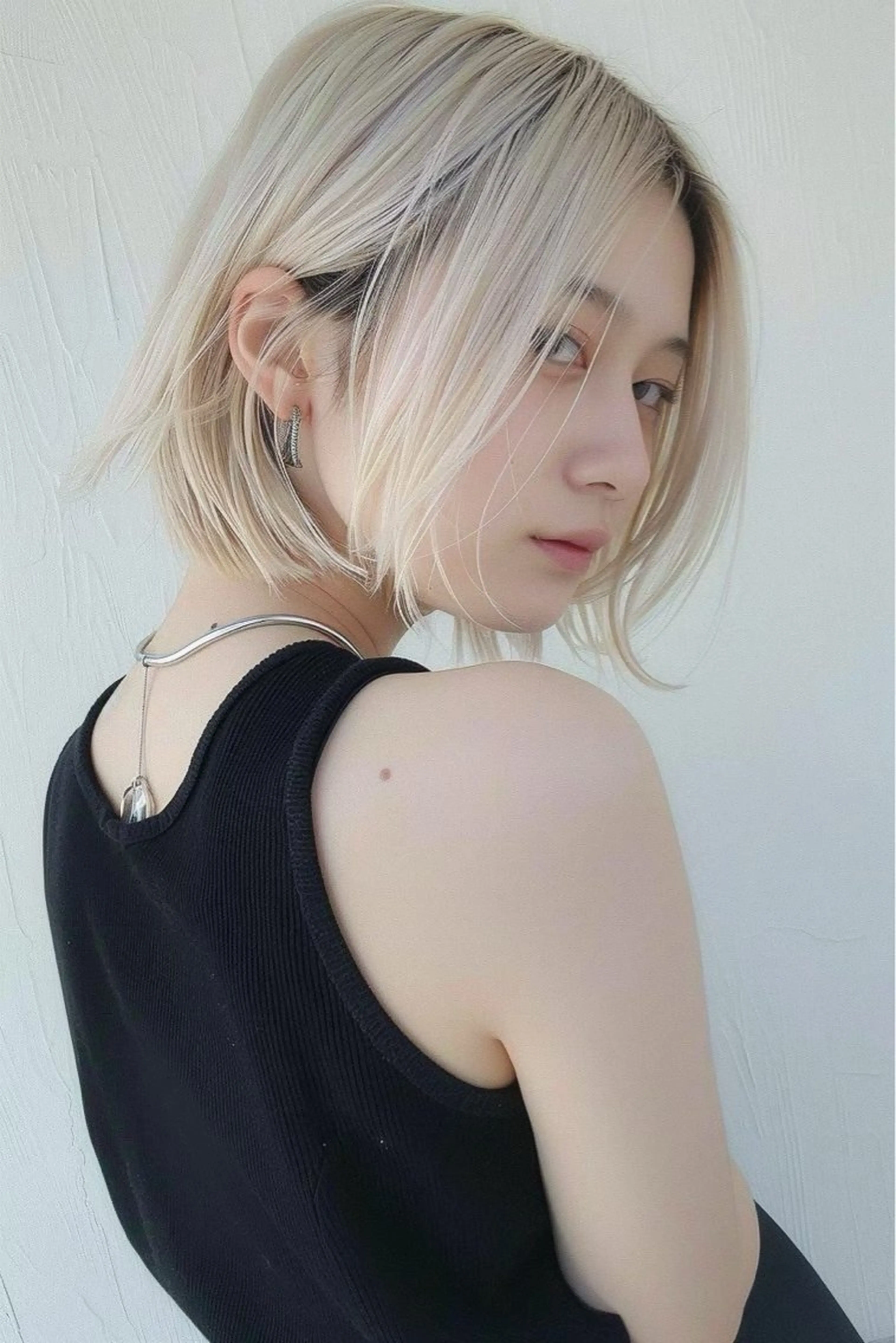 ショート カラー lana hair 新宿/髪質改善/韓国のヘアスタイル