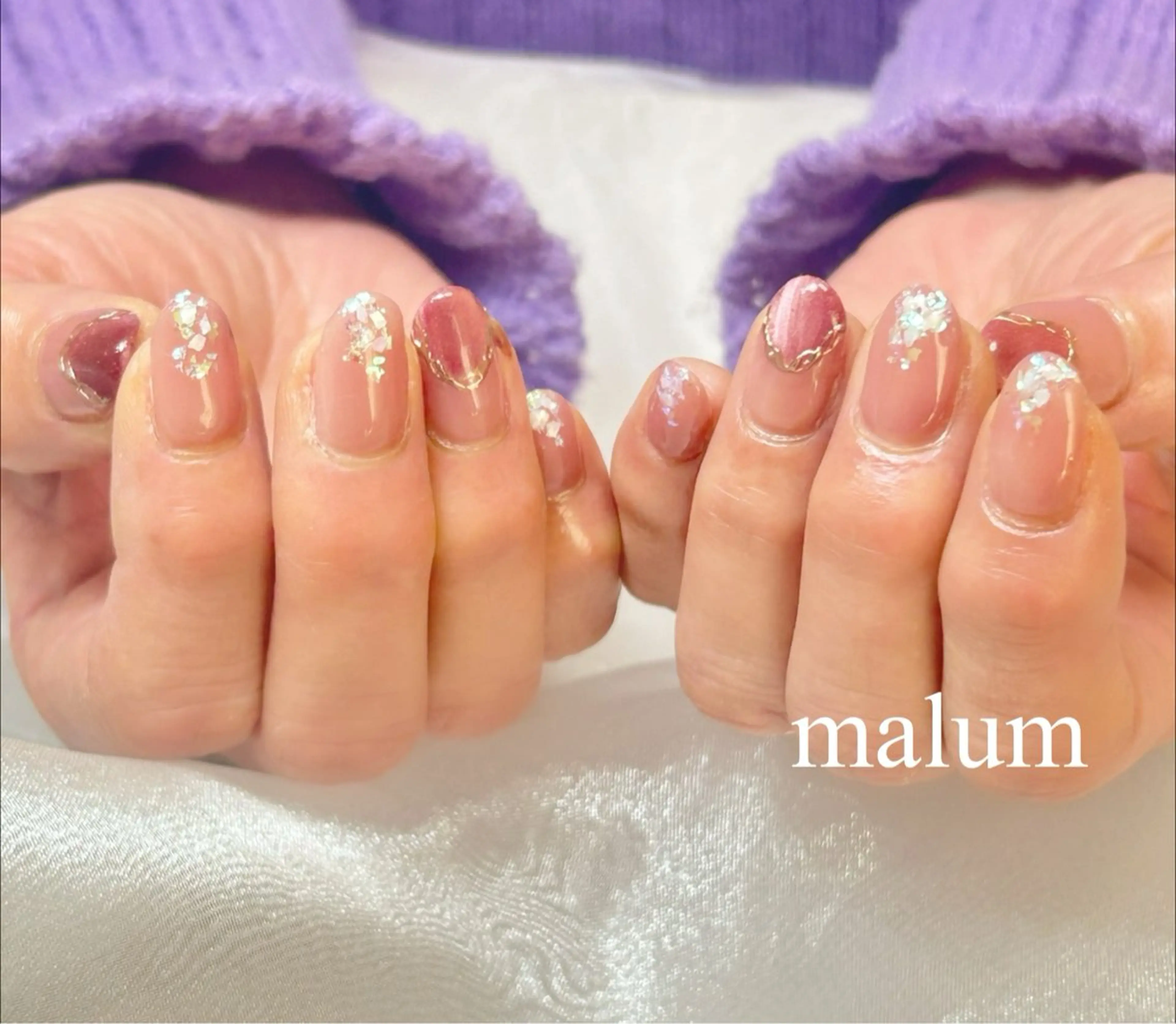 ネイル ハンドネイル malum nailのネイルデザイン