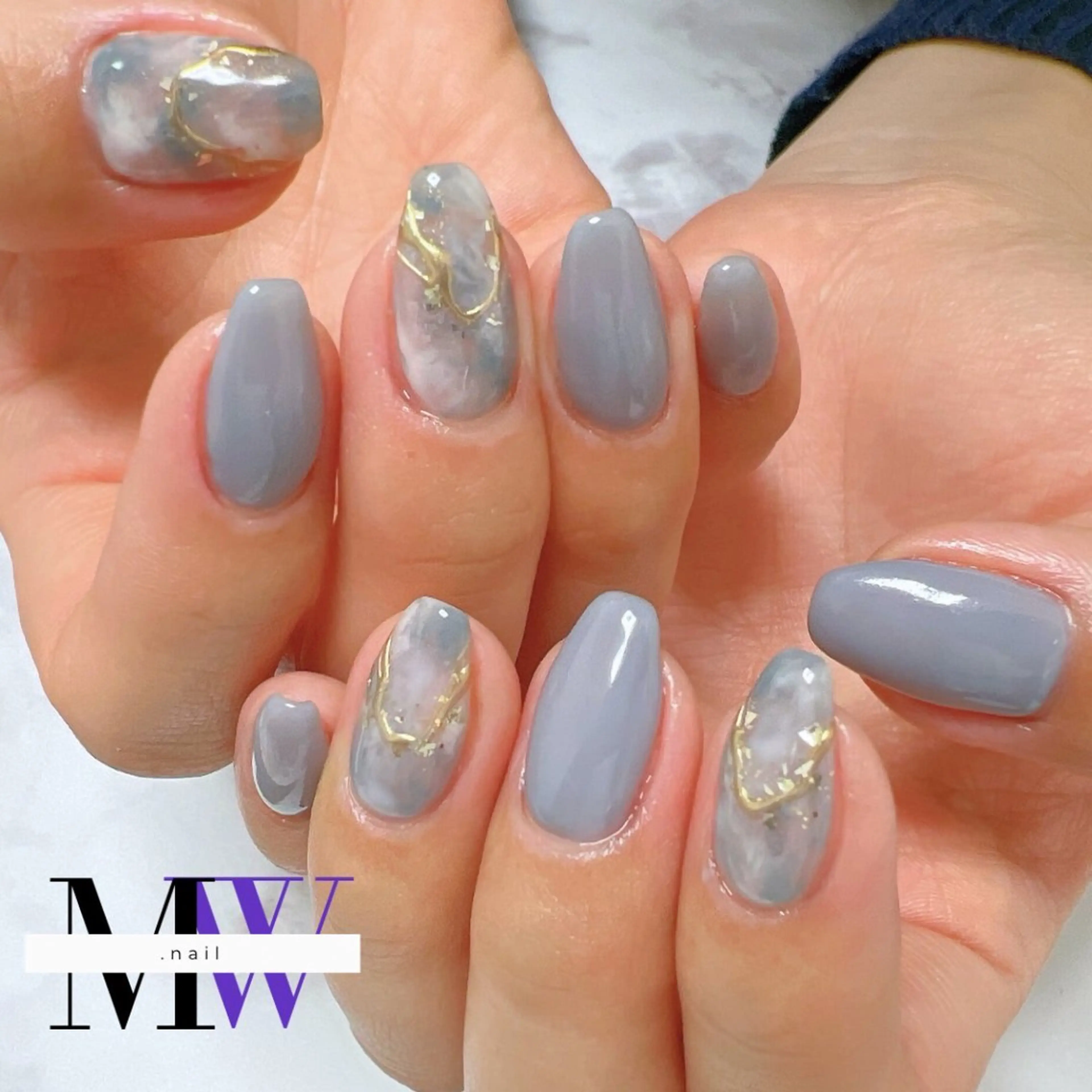 ネイル ニュアンスネイル ハンドネイル MW .nailのネイルデザイン