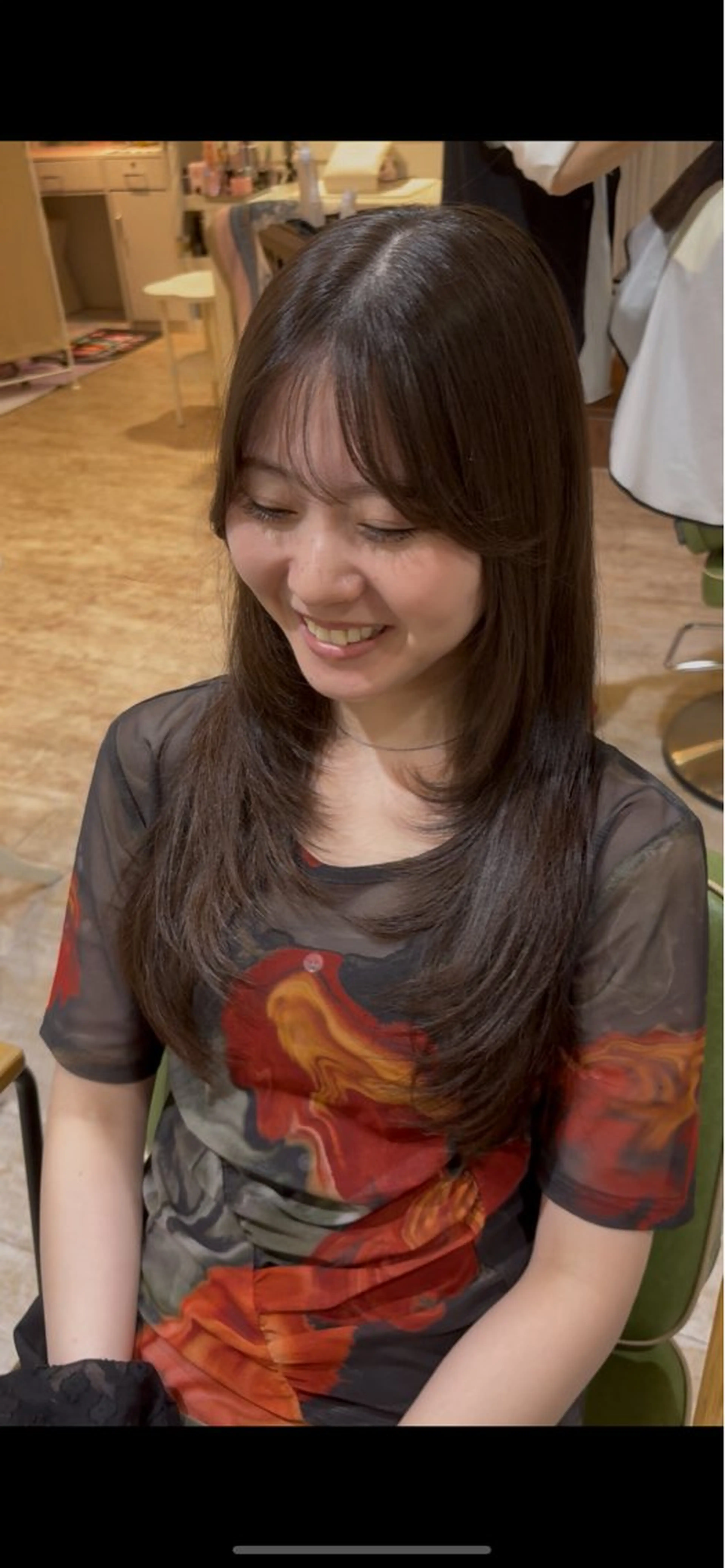 セミロング レイヤーカット AIN.ANLY.所属・顔まわりカット/レイ ヤーカット/小池 祐のヘアスタイル