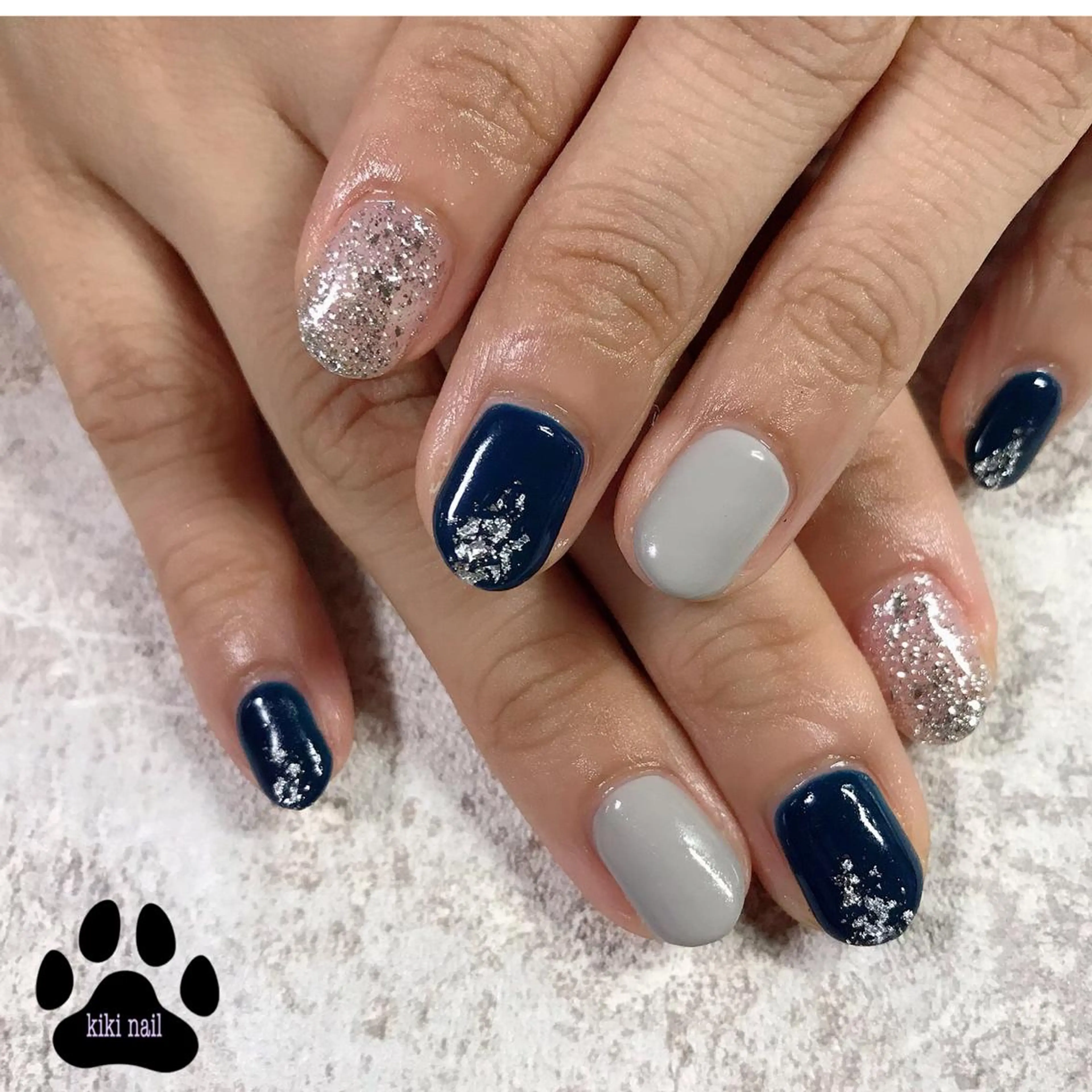 ネイル フットネイル ラメ(グリッター) ワンカラーネイル kikinail 溝の口のネイルデザイン