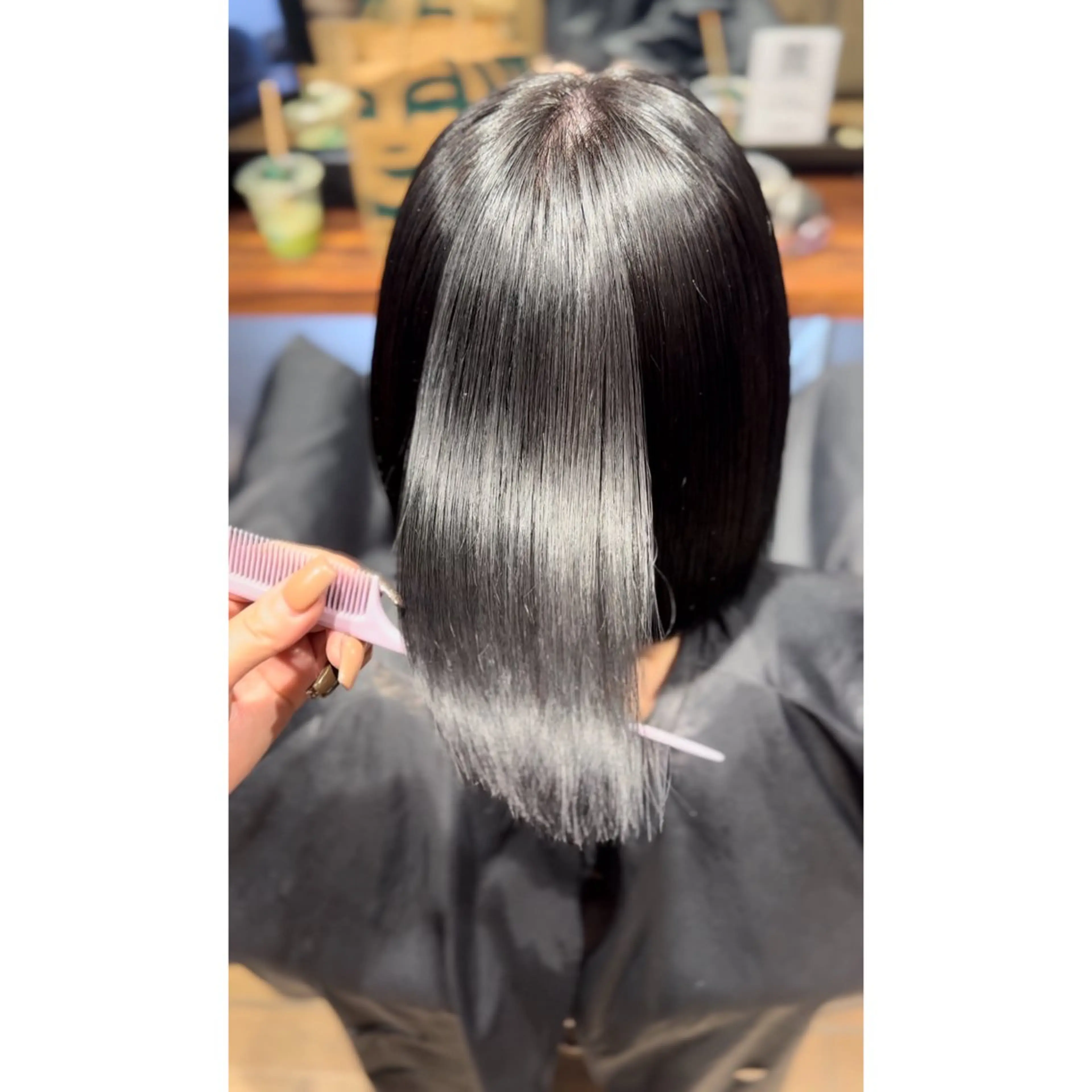 ミディアム ヘアカラー トリートメント 韓国ヘア×ハイトーン AYA💫のヘアスタイル