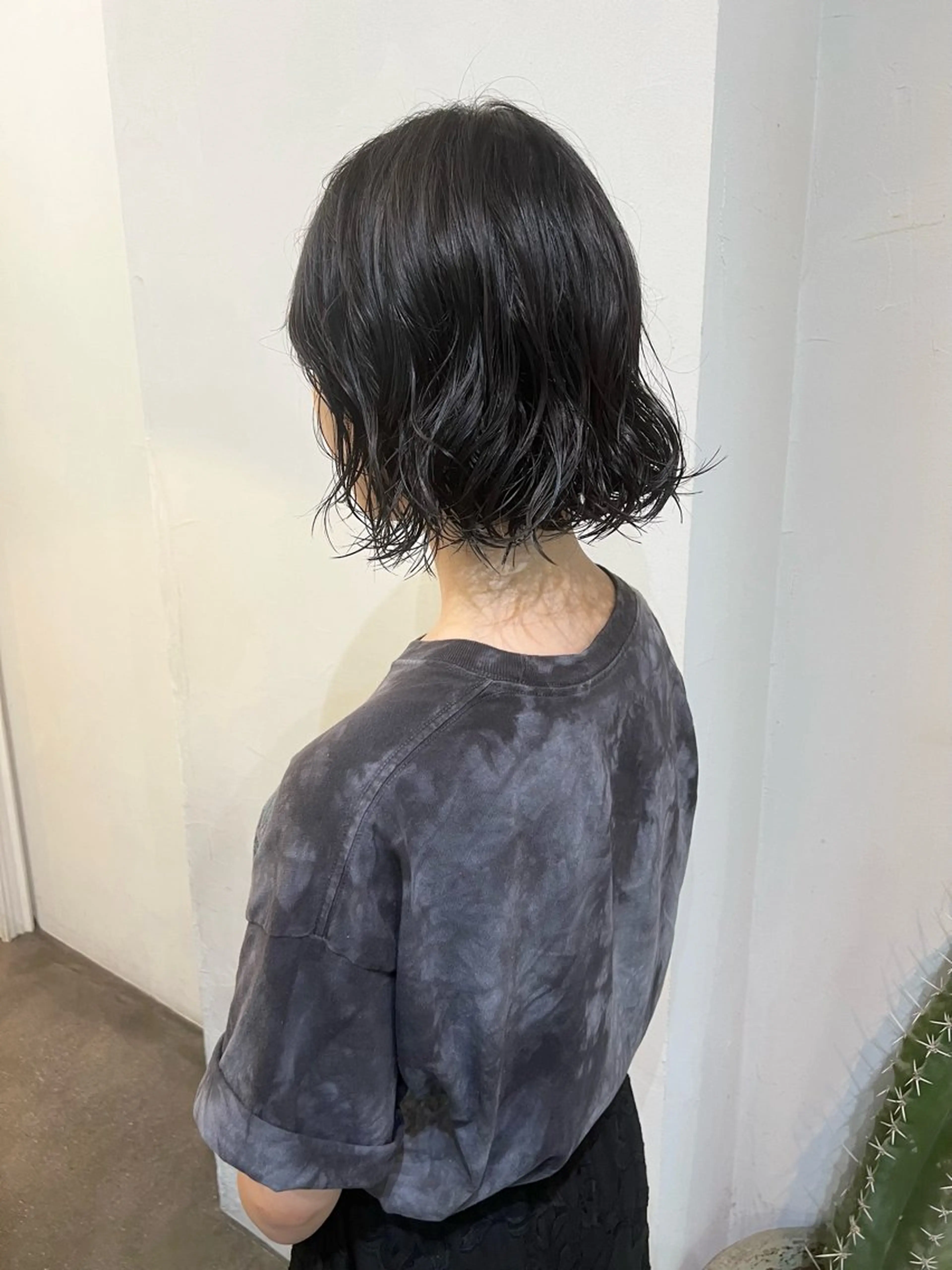 ショート パーマ ボブ カット パーマ 千葉 郁也のヘアスタイル