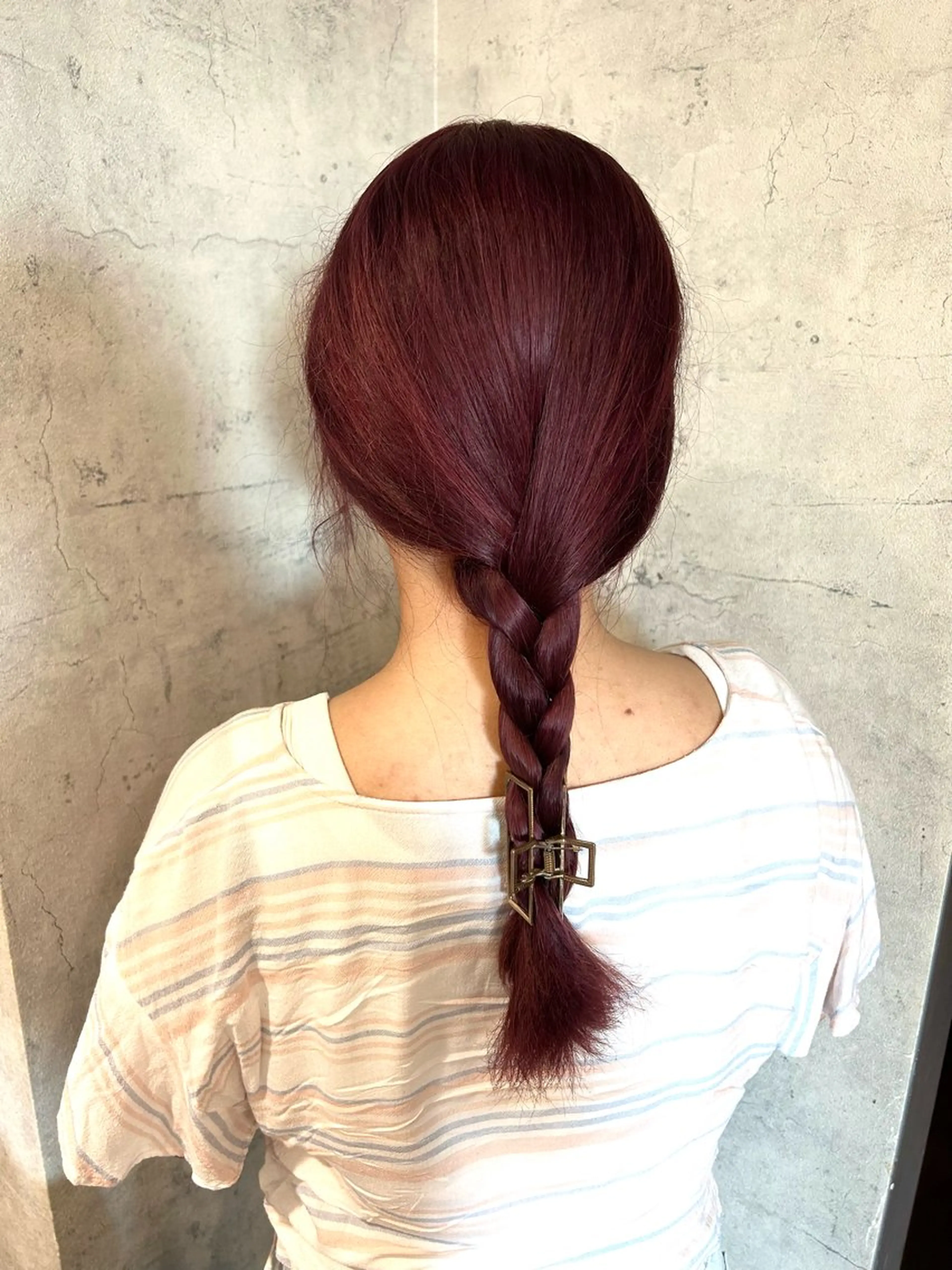 ミディアム カラー ブリーチ レッドカラー ヘアカラー トリートメント パーソナルカラー 診断🍀マリンのヘアスタイル