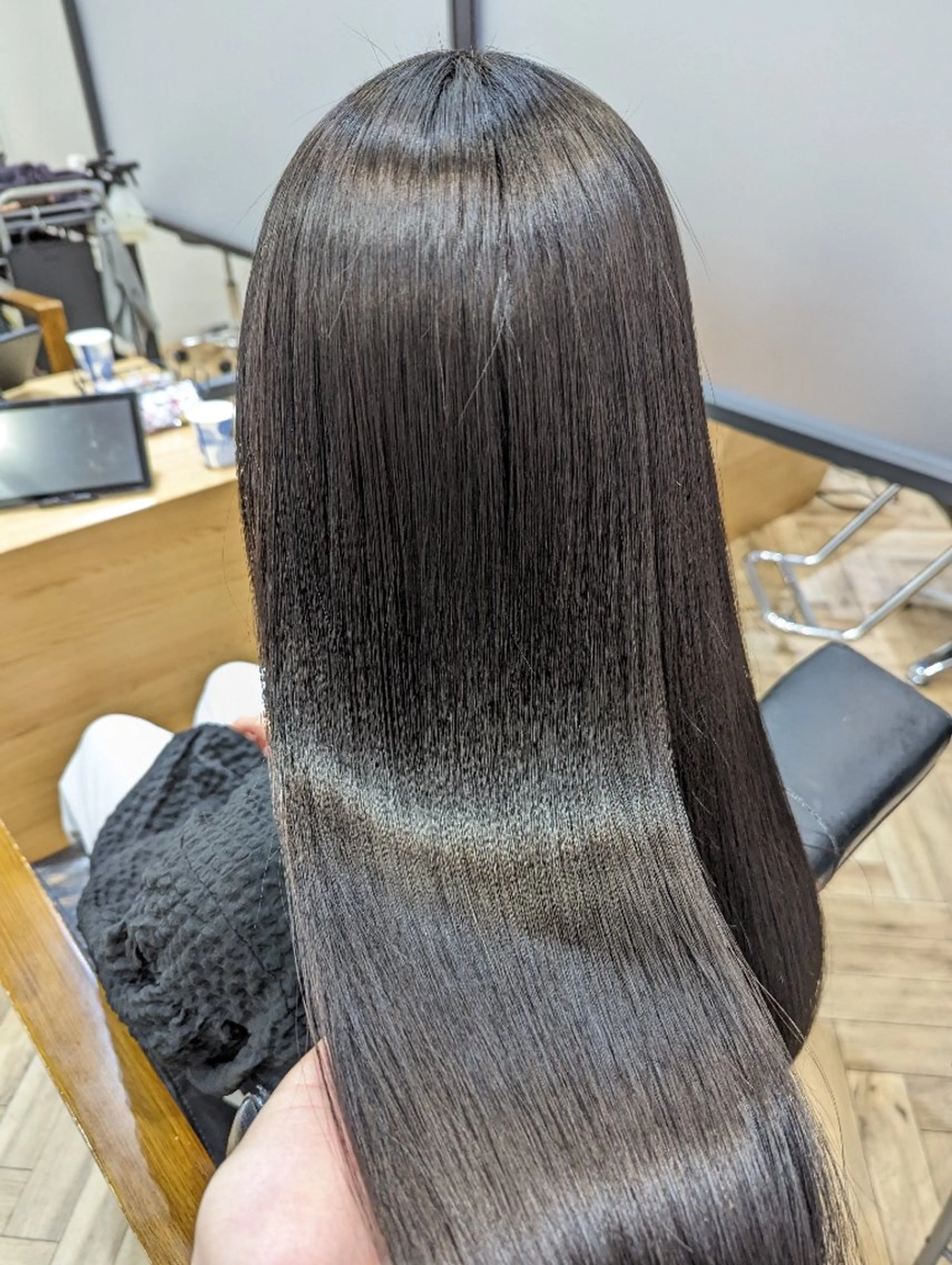 ロング くせ毛 髪質改善 韓国風ヘア 縮毛矯正 トリートメント ✨METEO導入店✨ 髪質改善×縮毛矯正のヘアスタイル